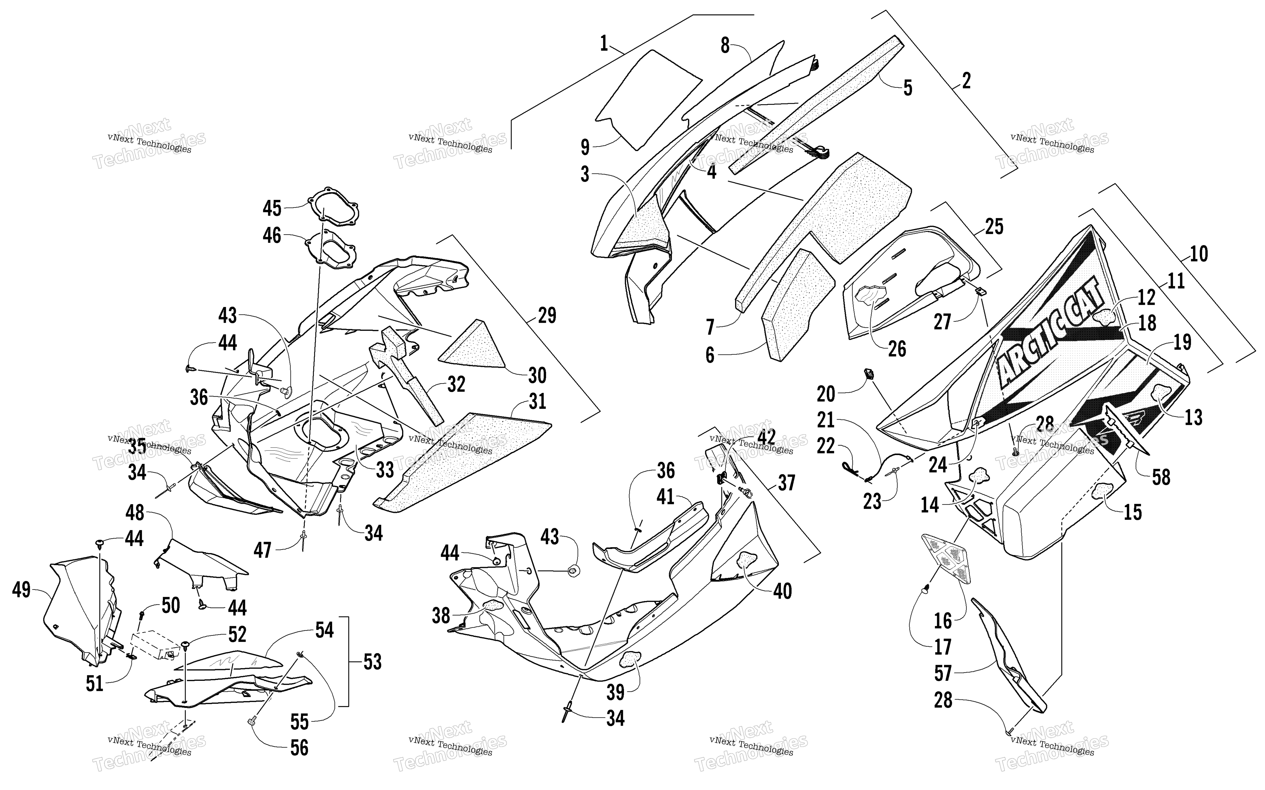 Skid Plate и Side панель узел