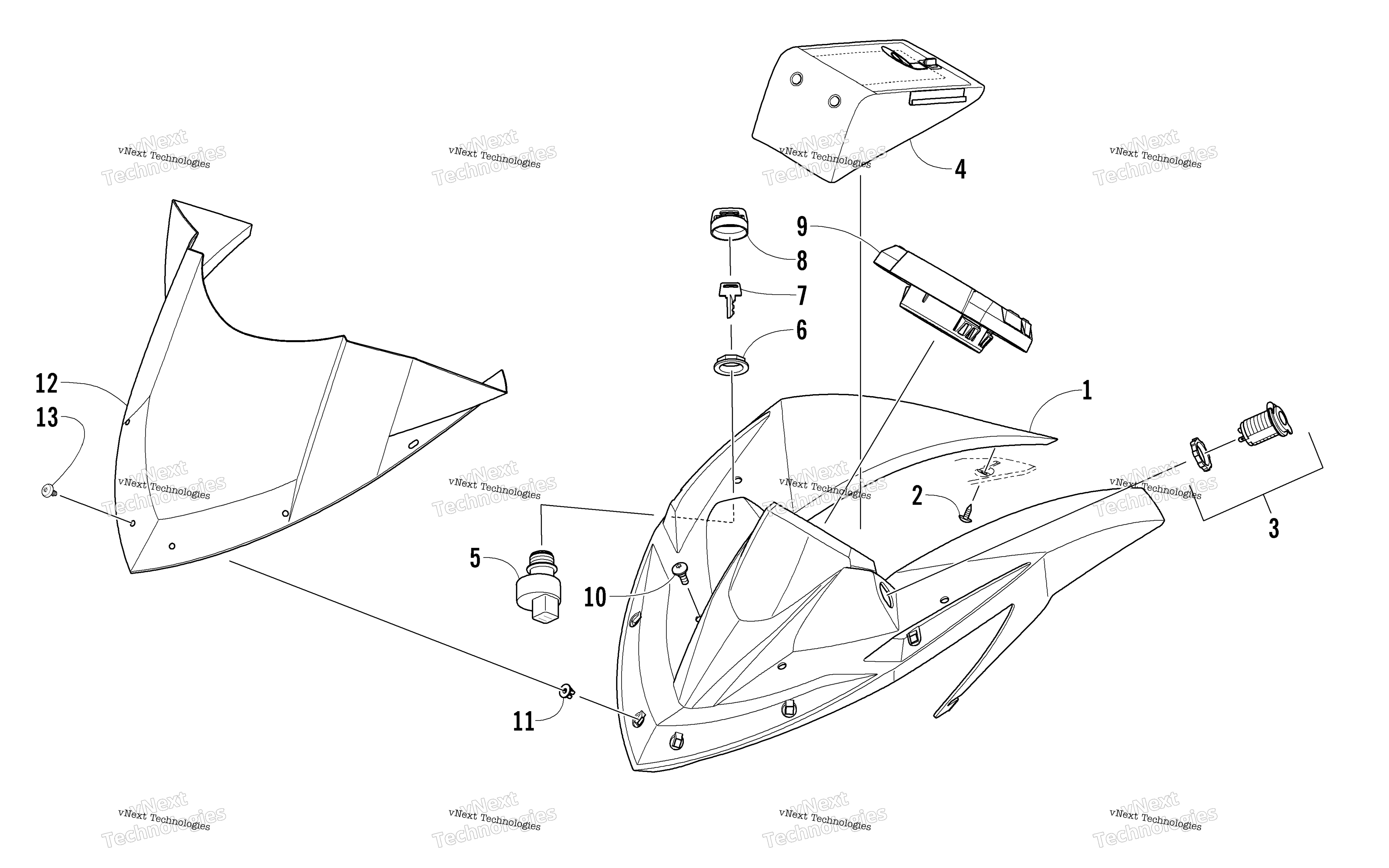 Ветровое стекло And Instruments Assemblies