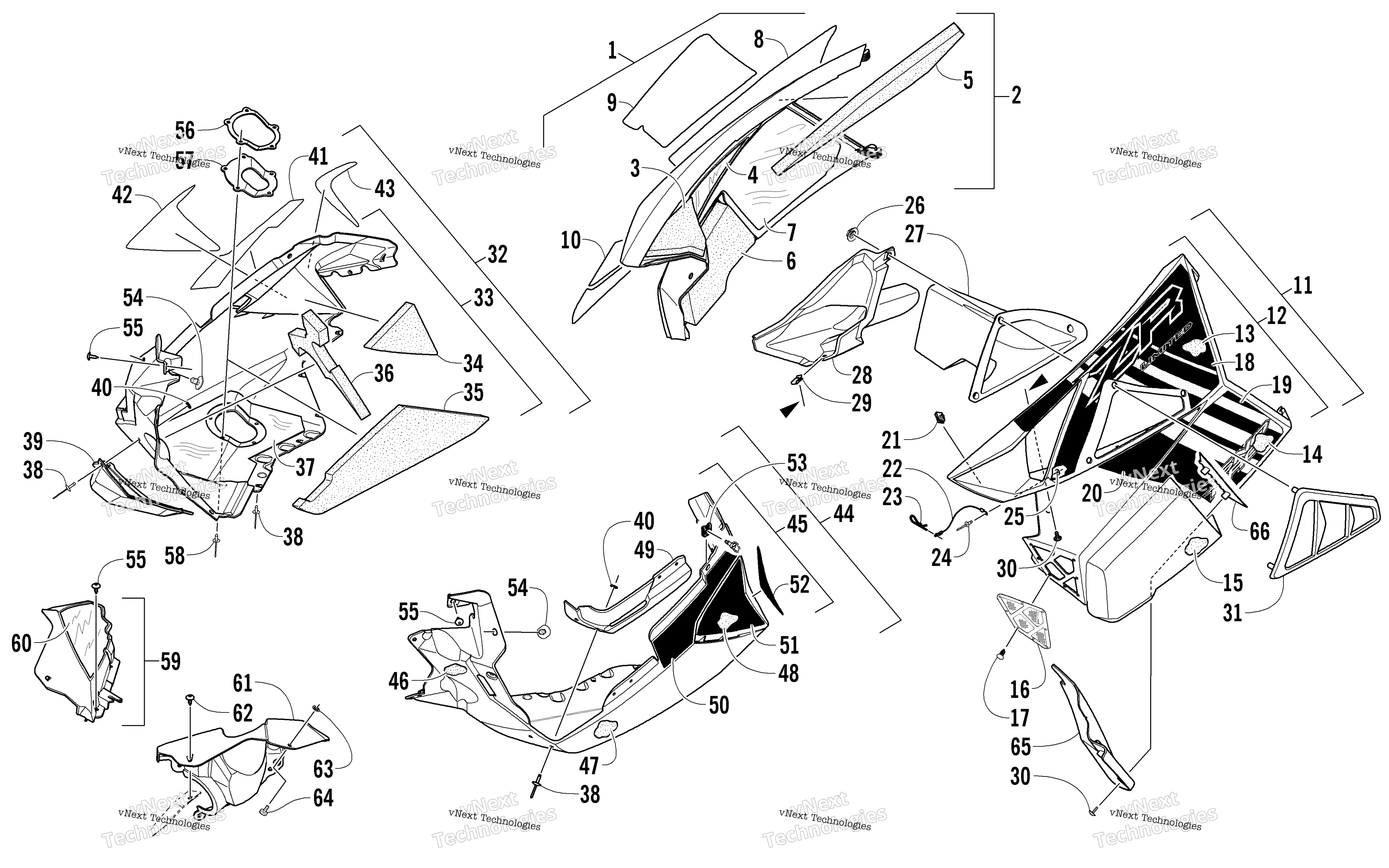 Skid Plate и Side панель узел