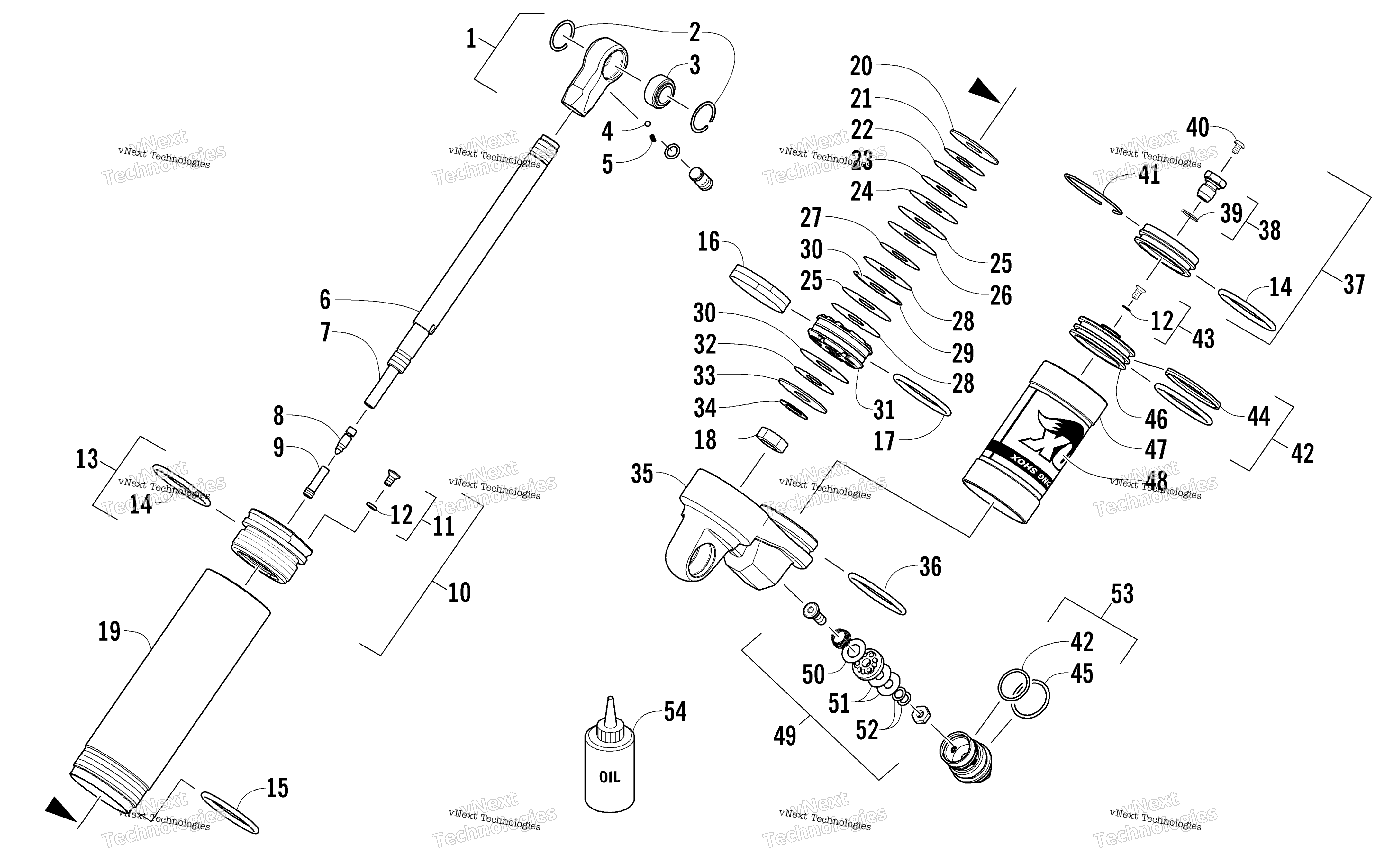 Задняя часть Suspension Rear Arm Shock Absorber