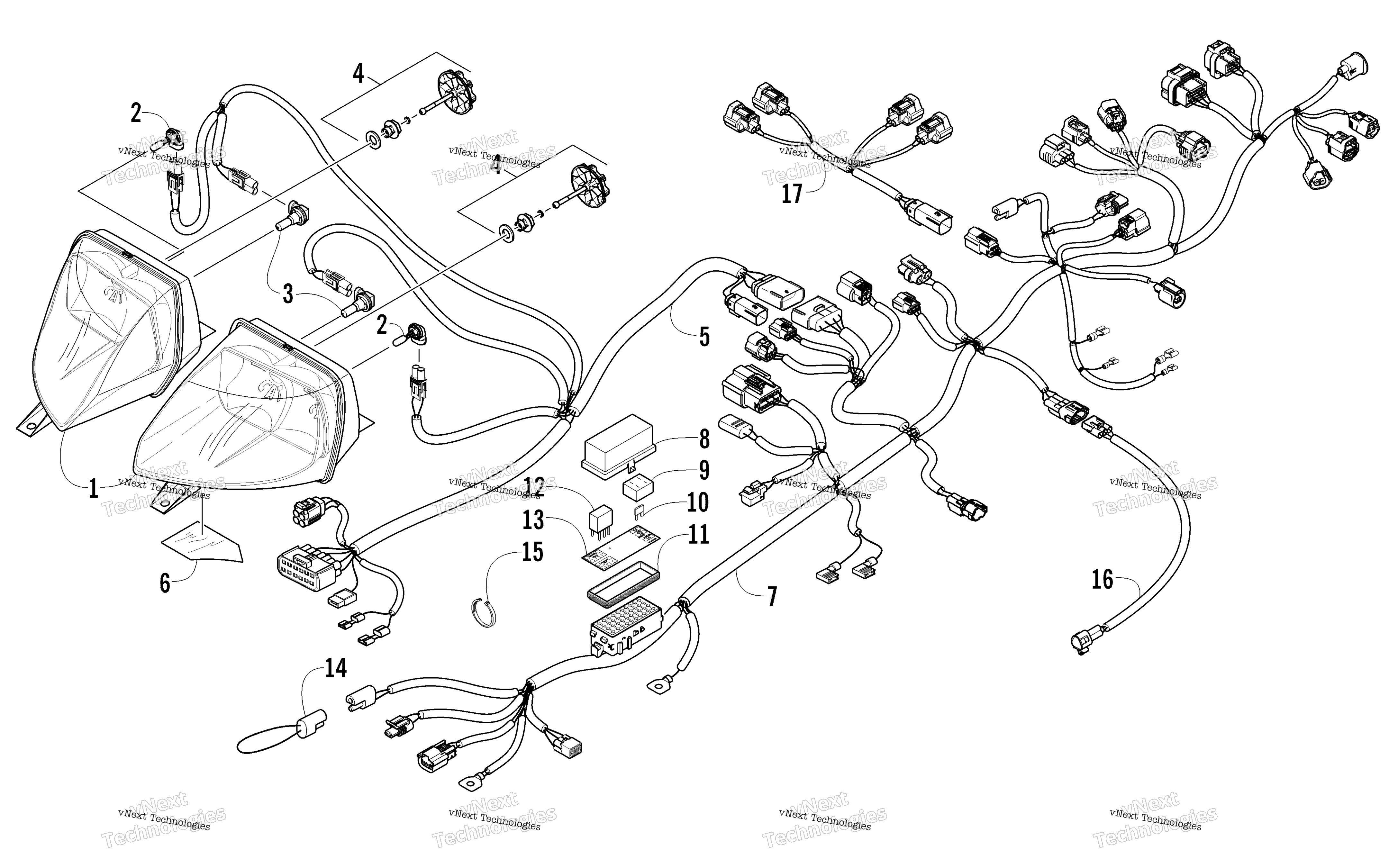 Фара And Wiring Assemblies