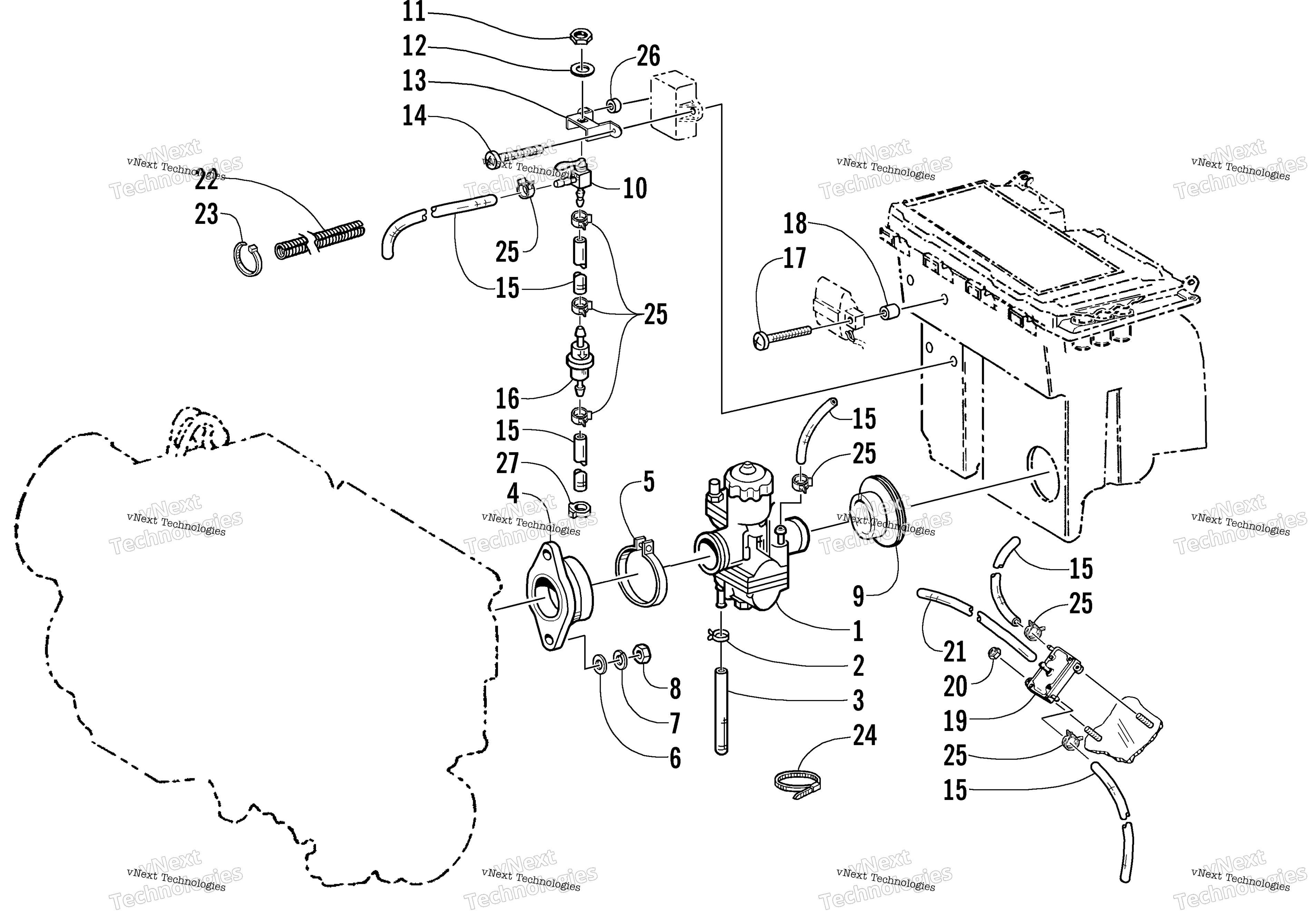 Карбюратор And Fuel Pump Assembly