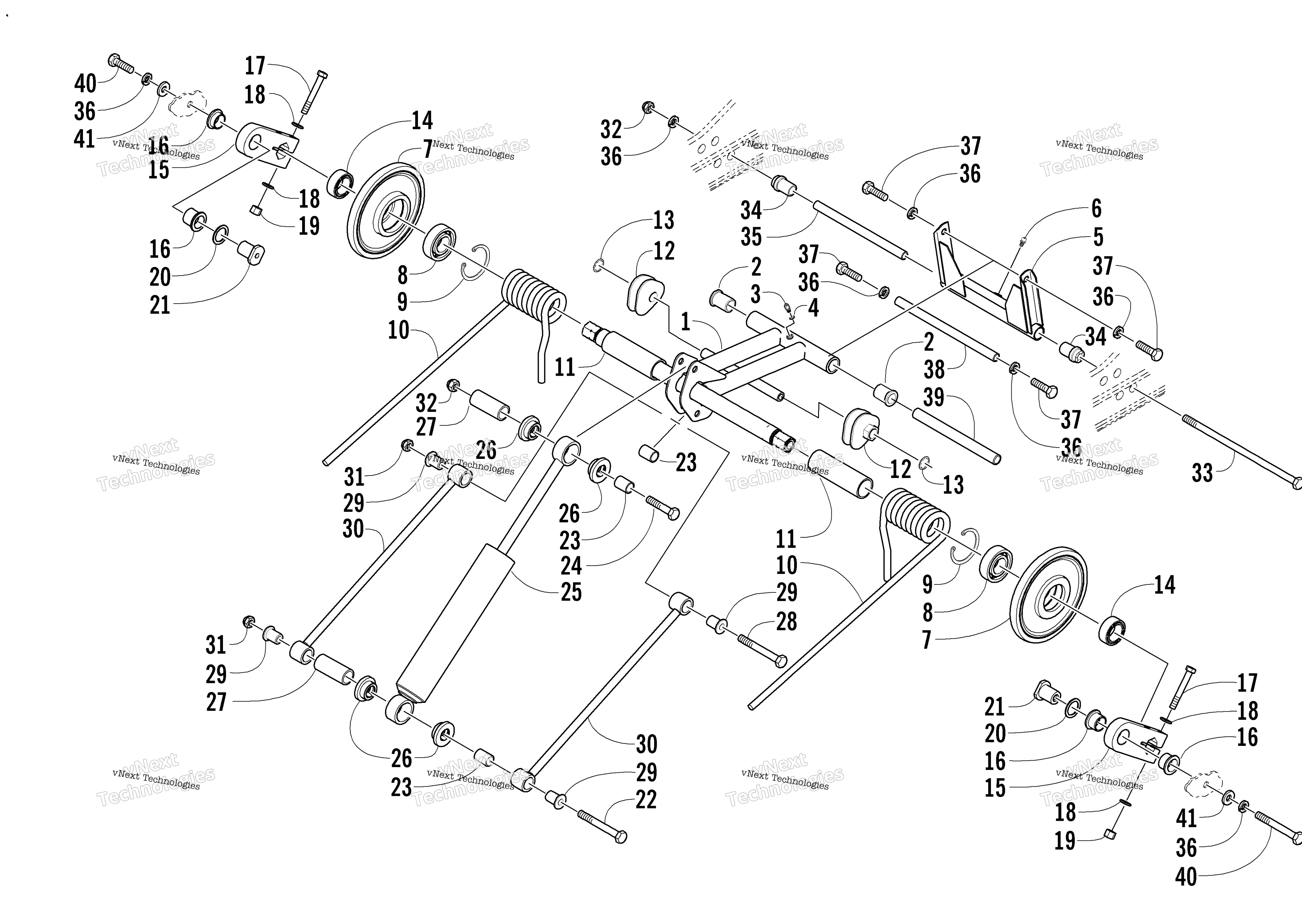 Задняя часть Suspension Rear Arm Assembly