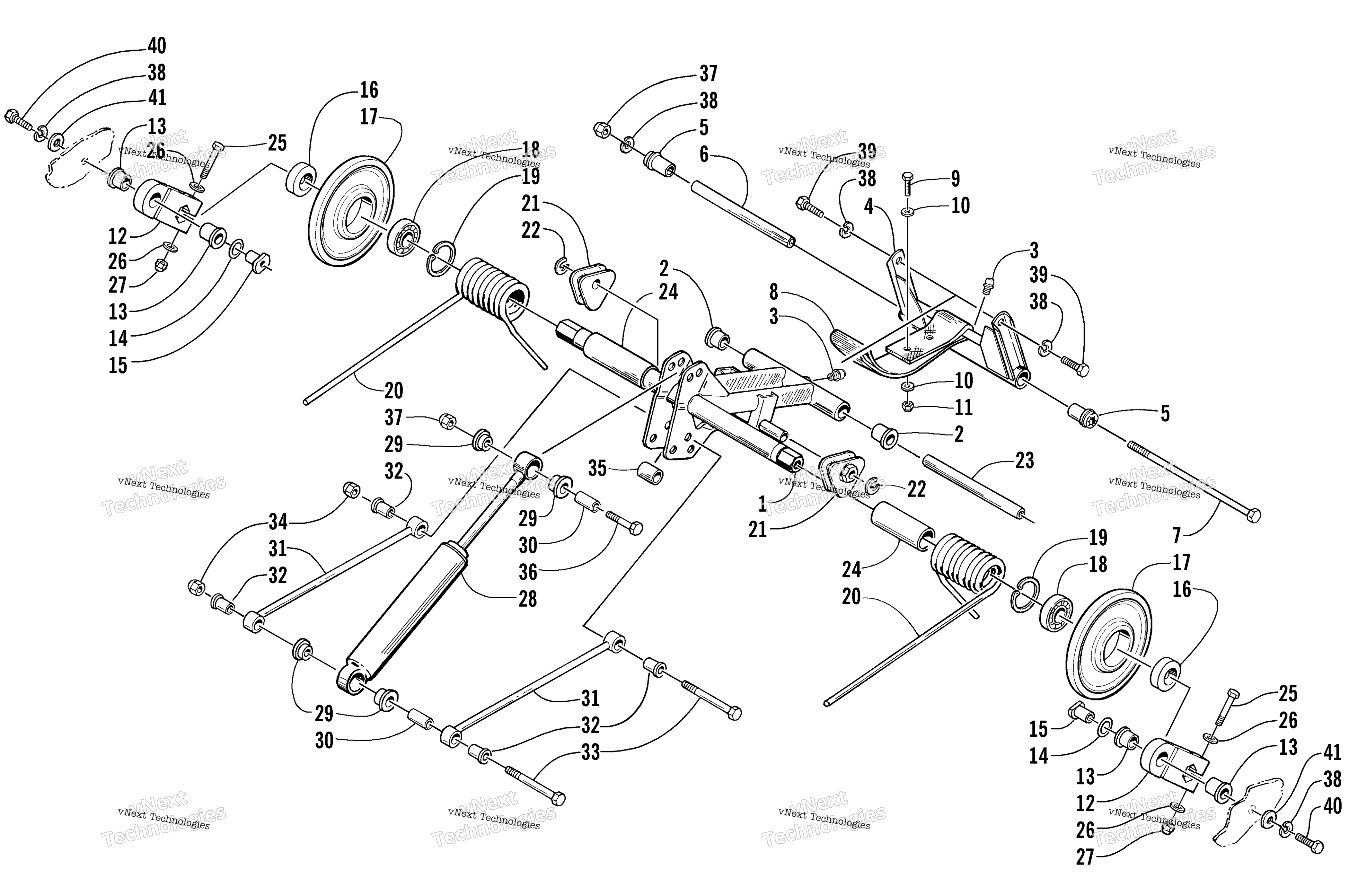 Задняя часть Suspension Rear Arm Assembly