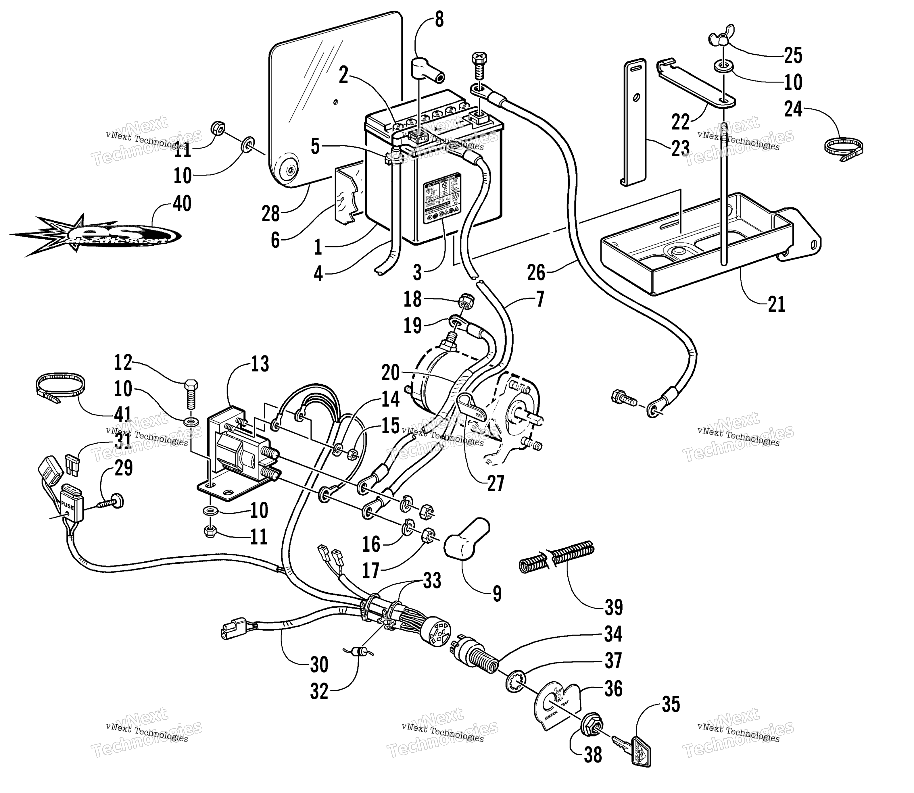 Battery, Solenoid, и Cables (Esr)