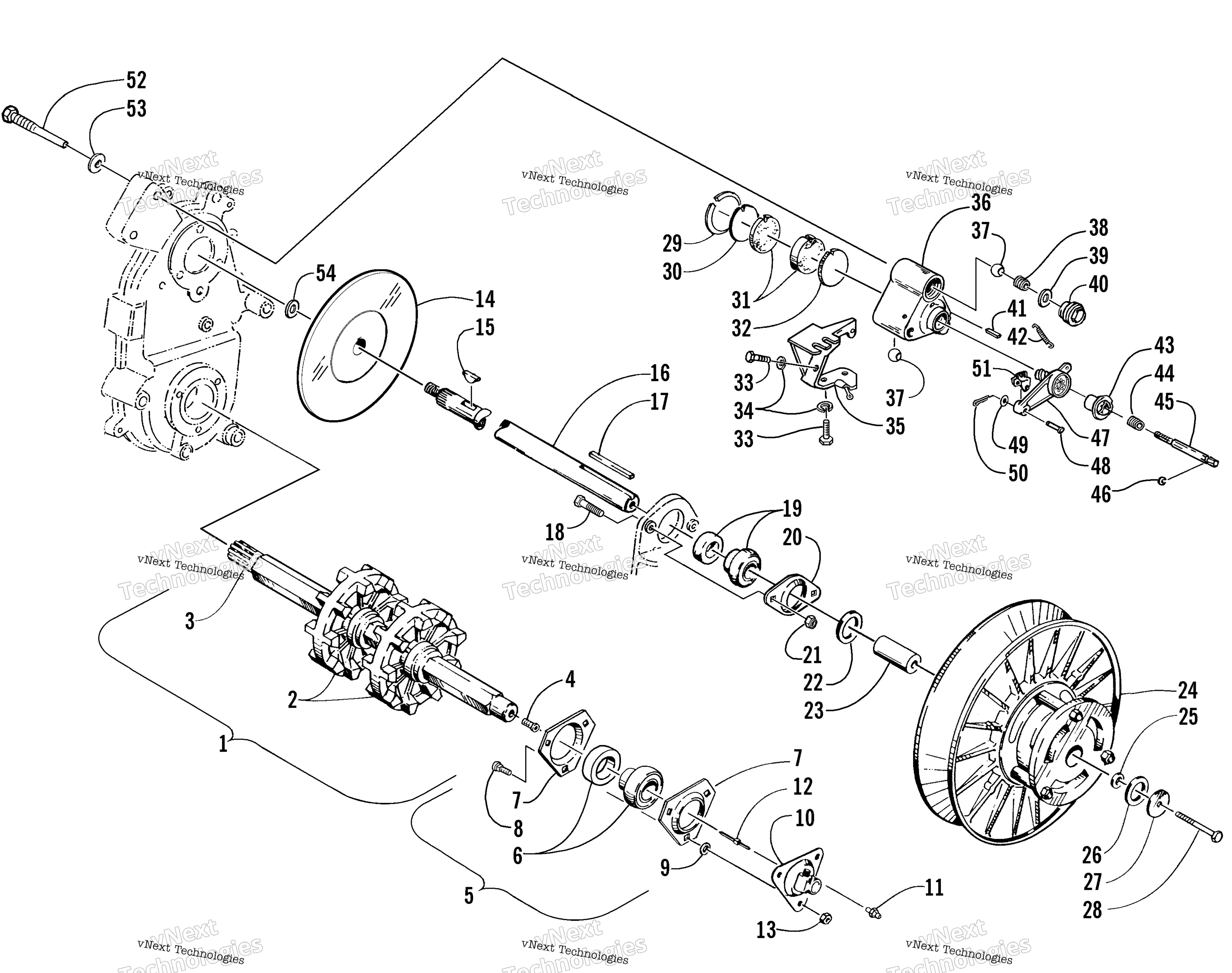 Привод Train Shafts And Brake Assemblies