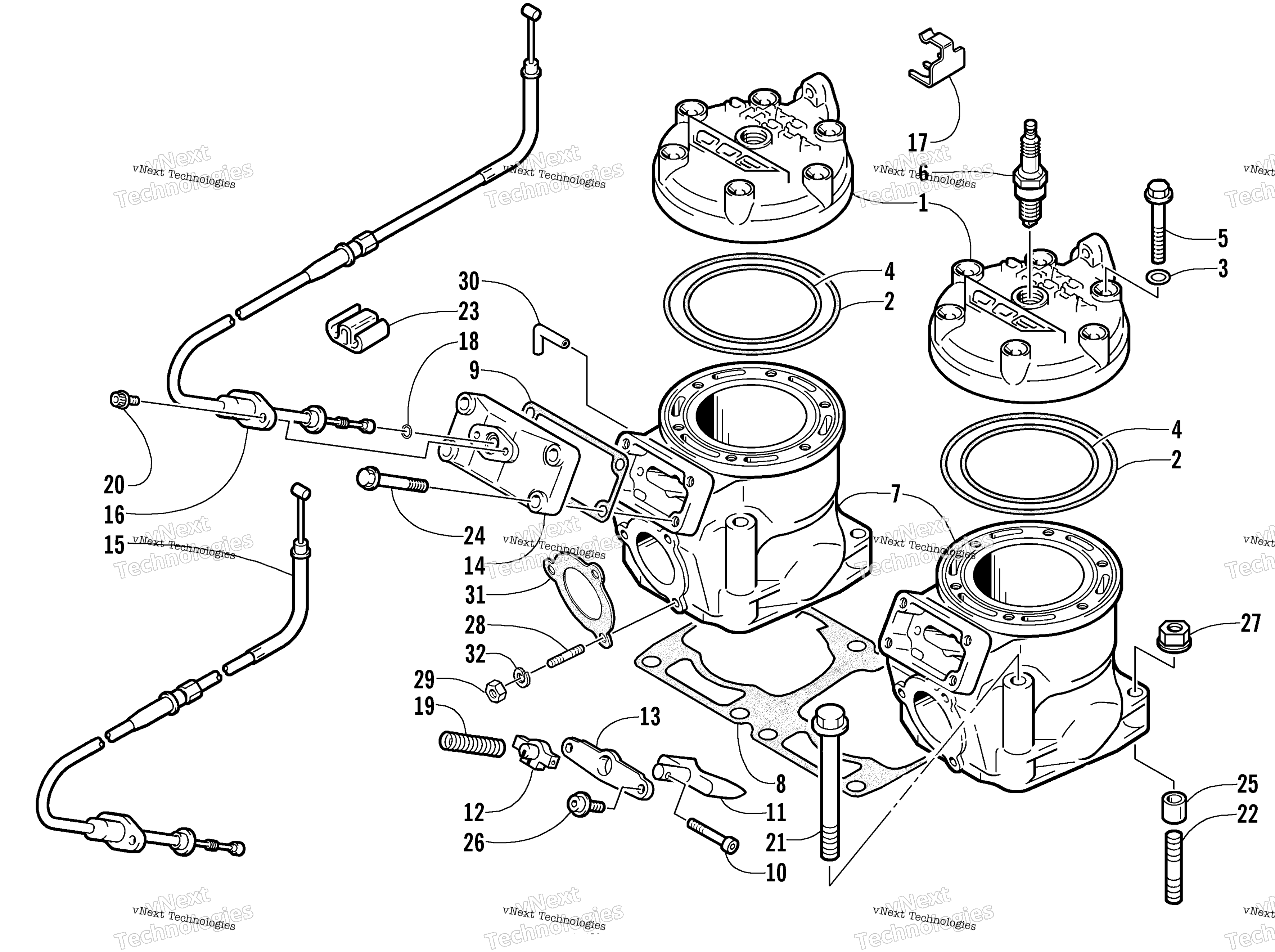 Цилиндр And Head Assembly