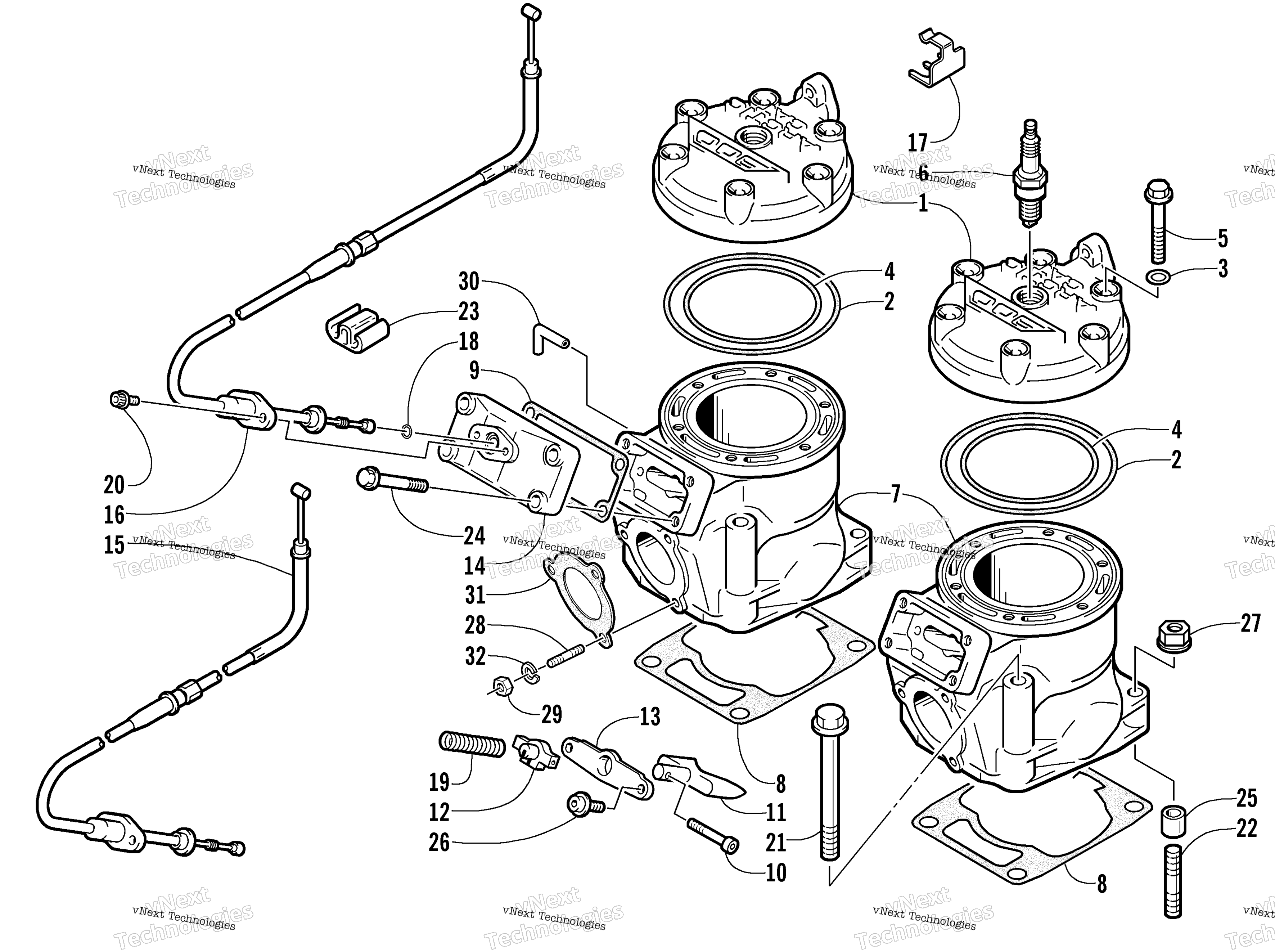 Цилиндр And Head Assembly