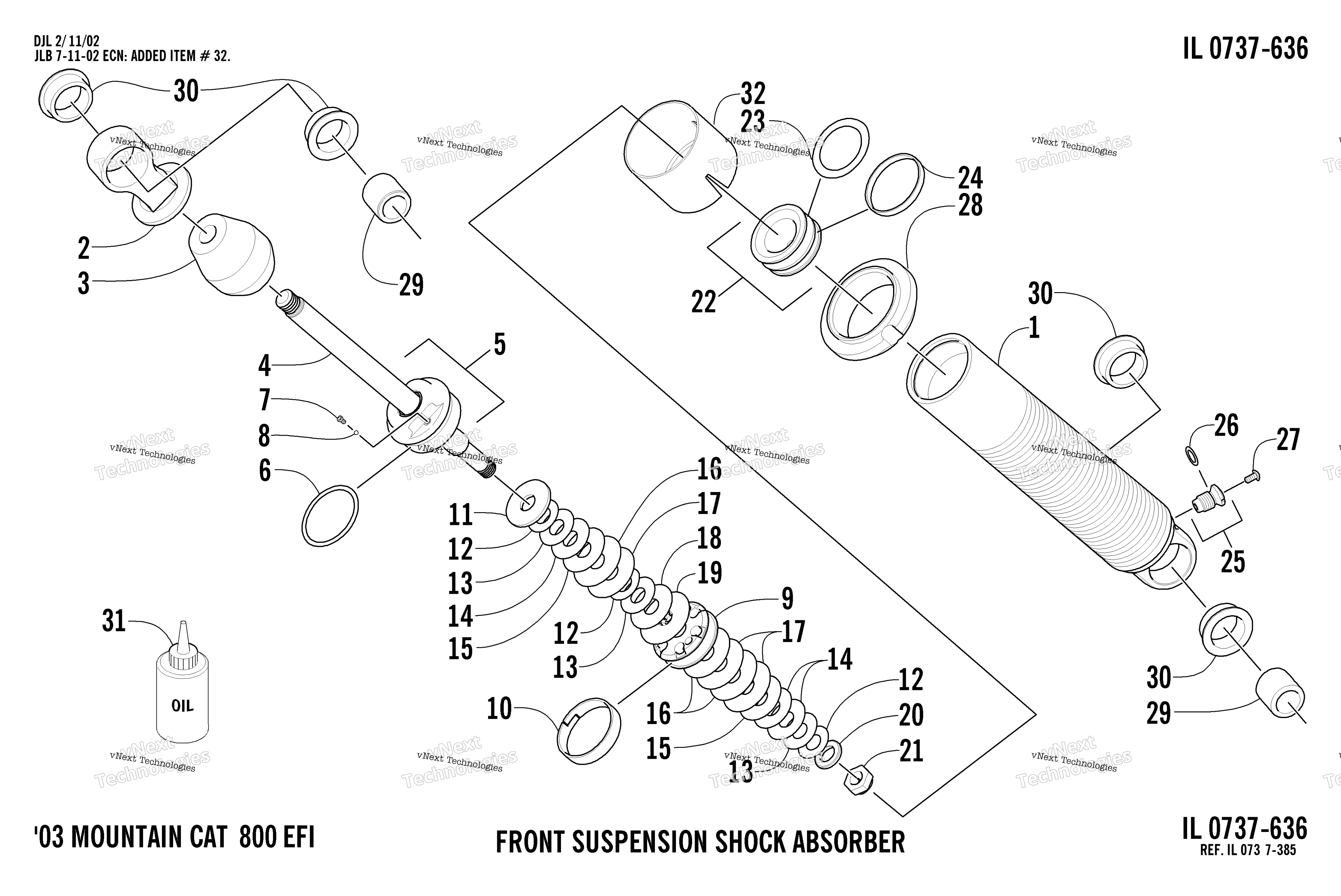 Передняя часть Suspension Shock Absorber