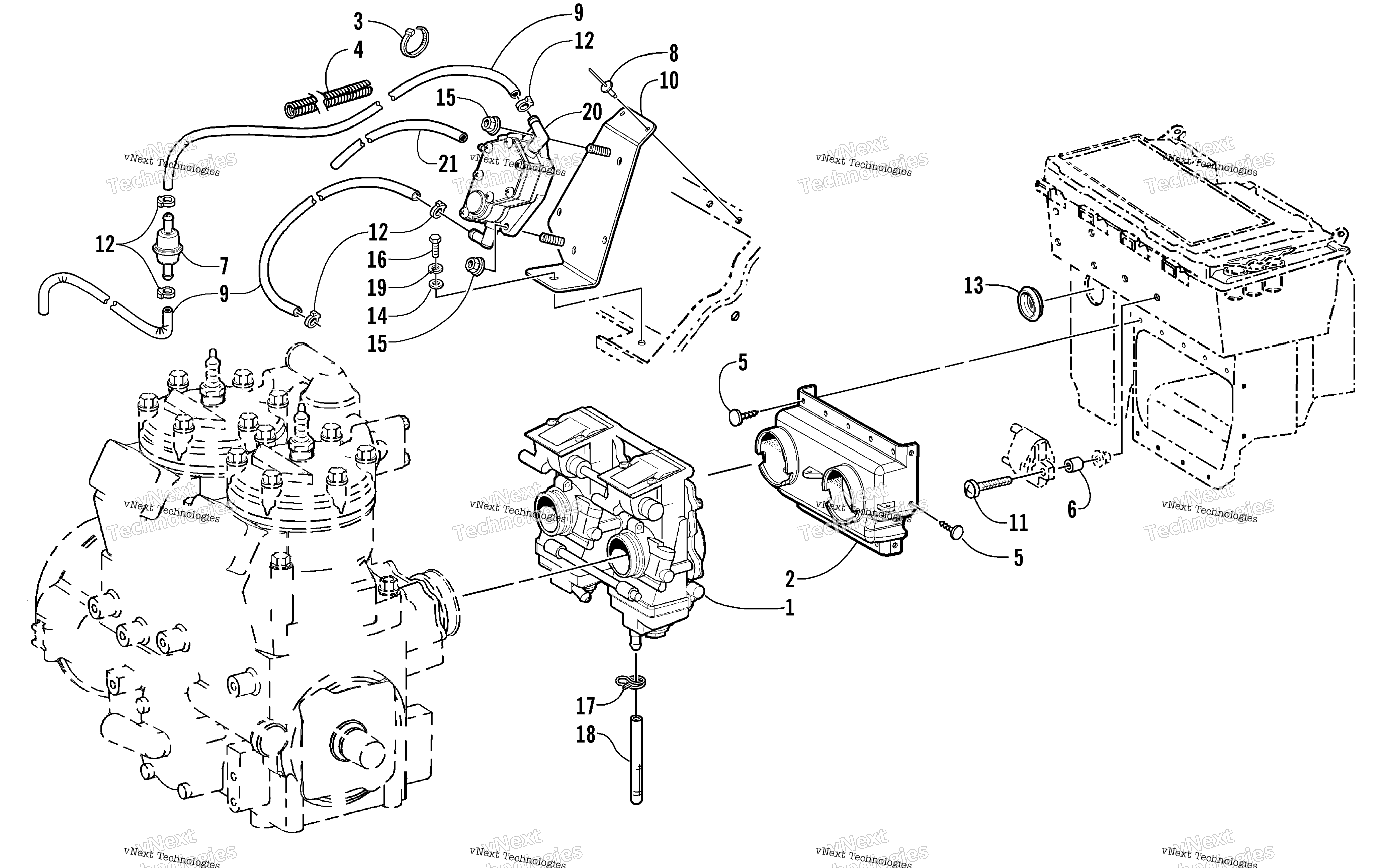 Карбюратор And Fuel Pump Assembly