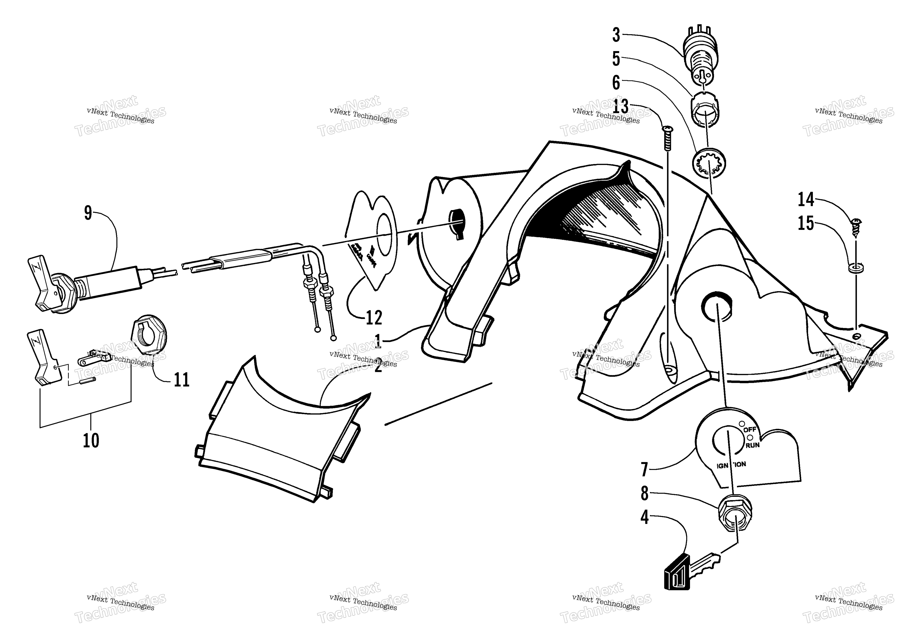 Консоль And Switch Assembly