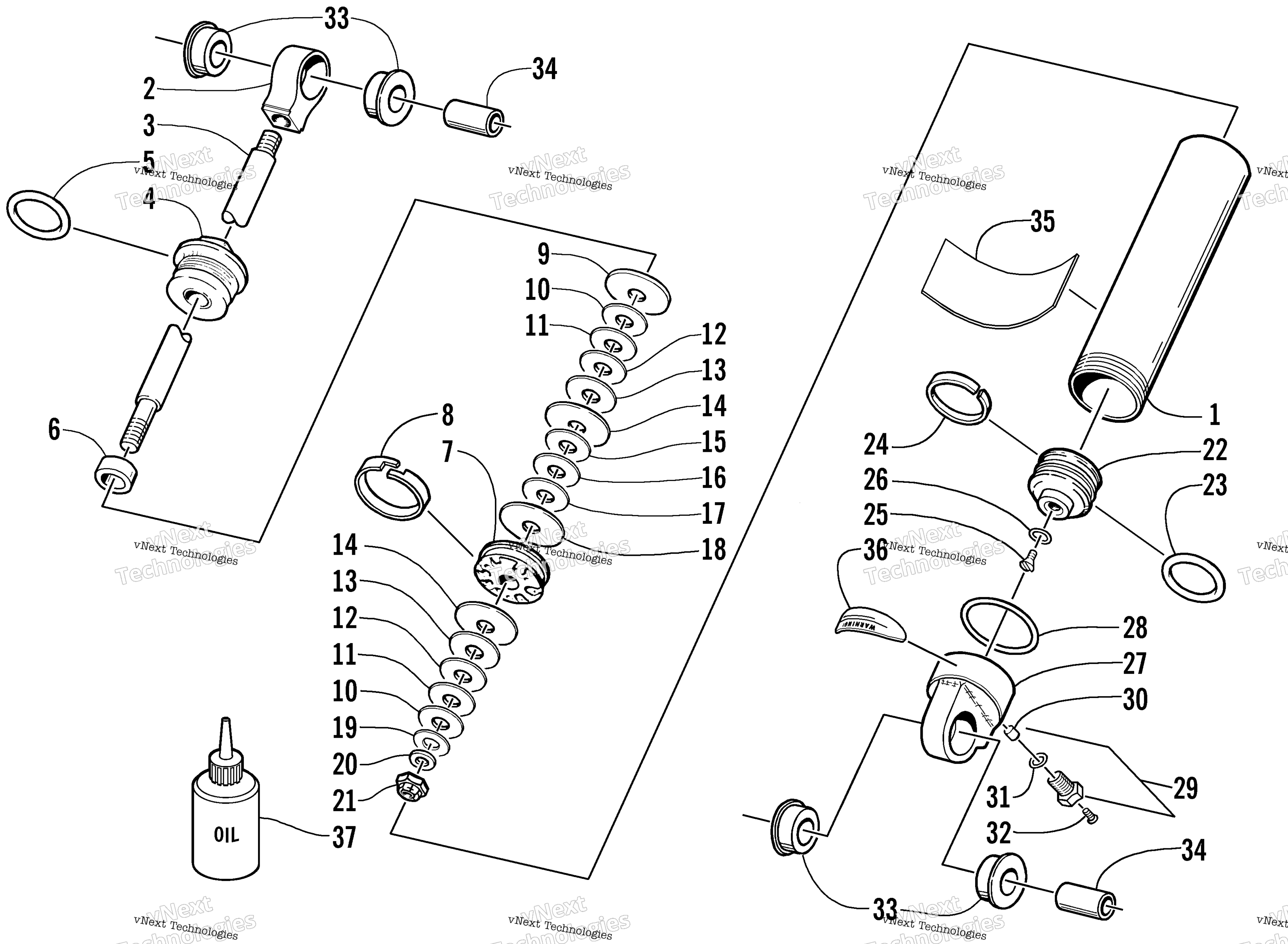 Задняя часть Suspension Rear Arm Shock Absorber