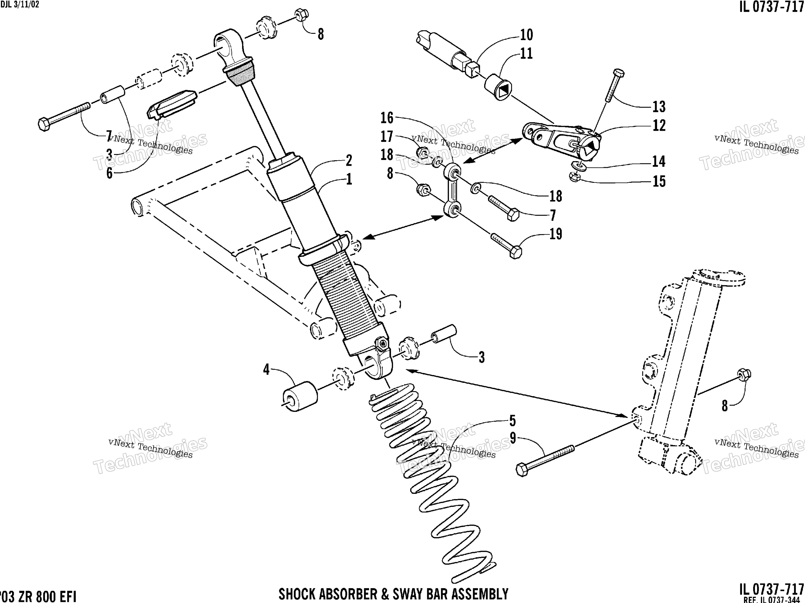 Амортизатор Absorber And Sway Bar Assembly