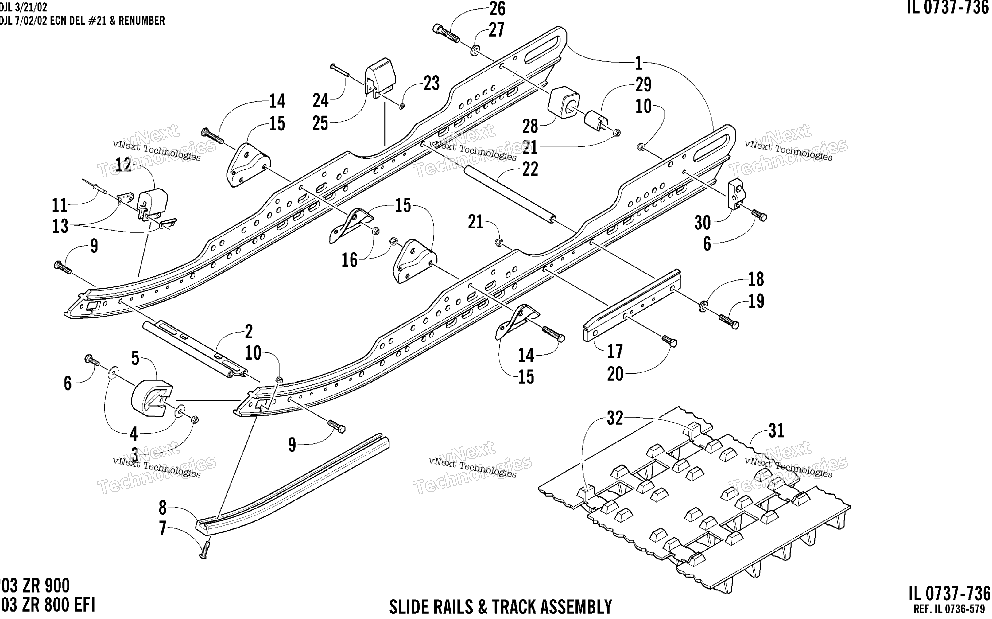 Slide Rail и Track узел