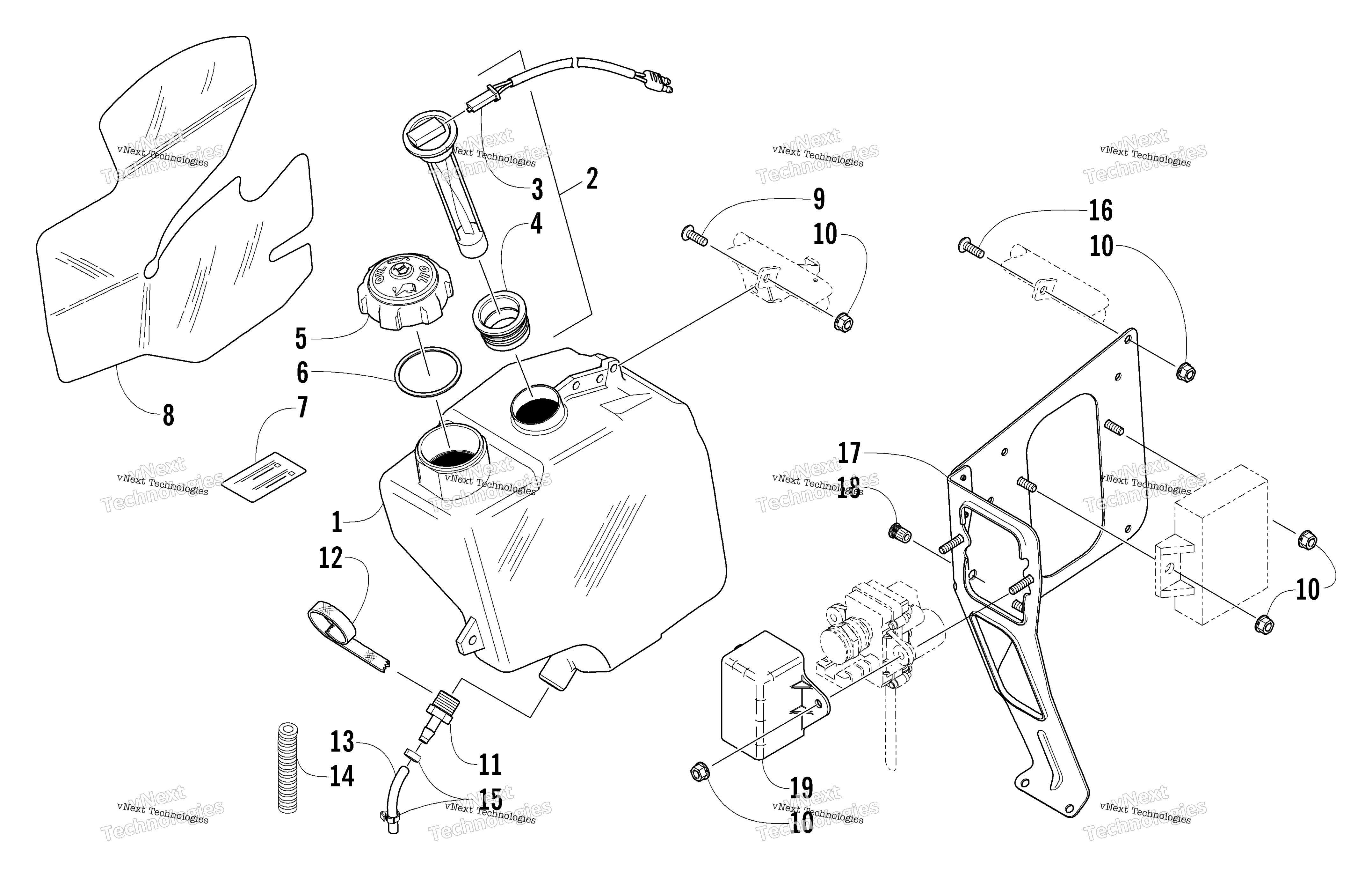 масляный Tank Assembly