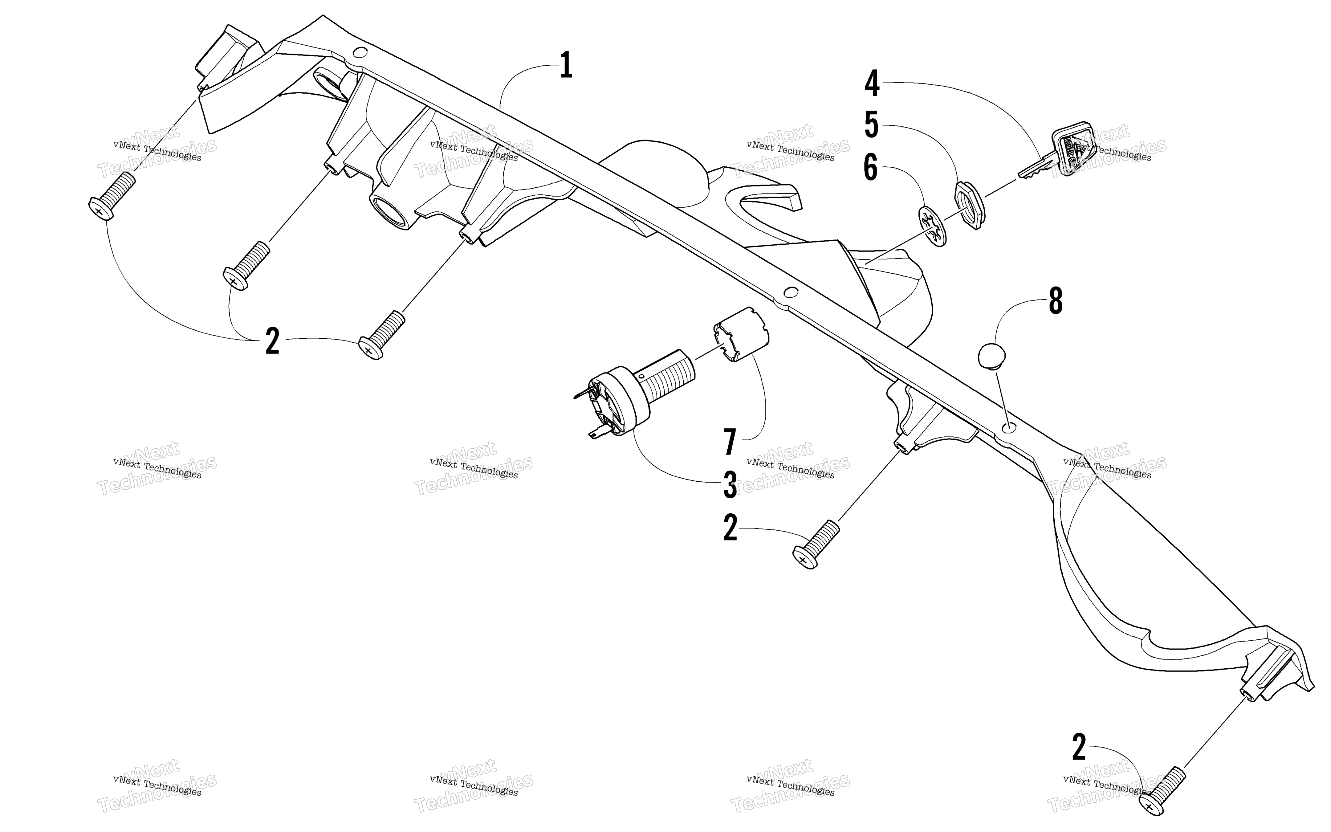 Консоль And Switch Assembly