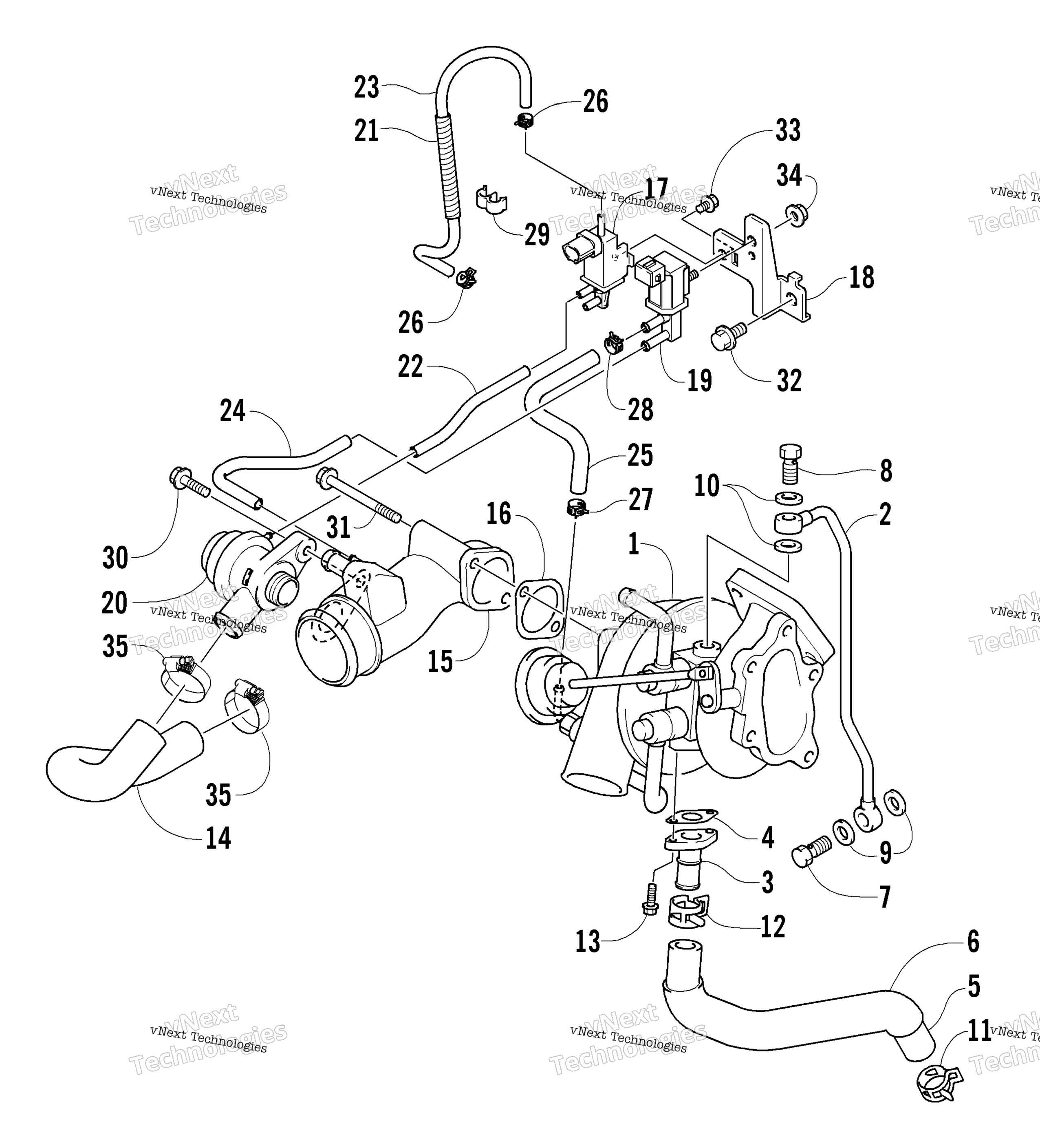 Turbocharger узел