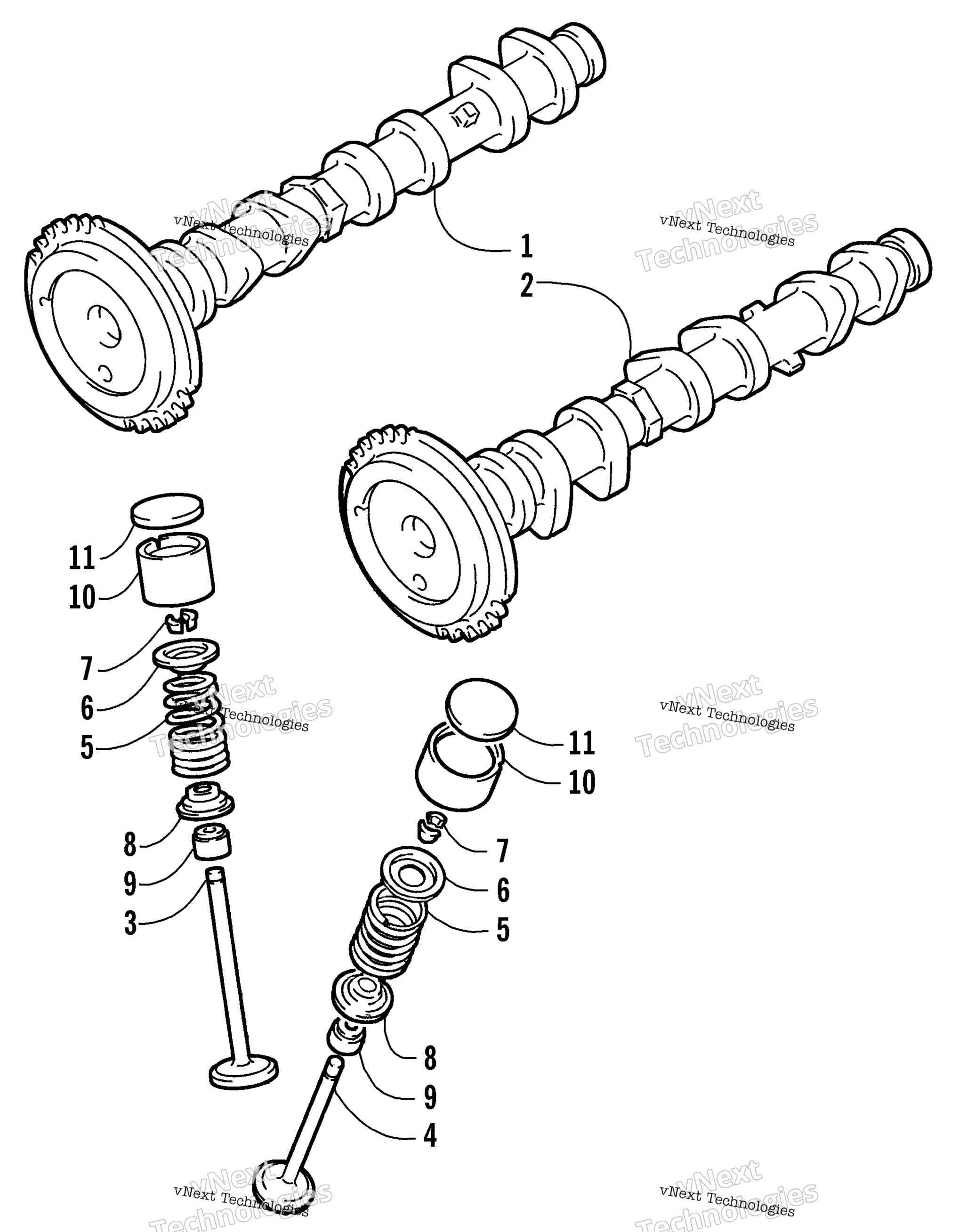 CAMSHAFT / клапан узел