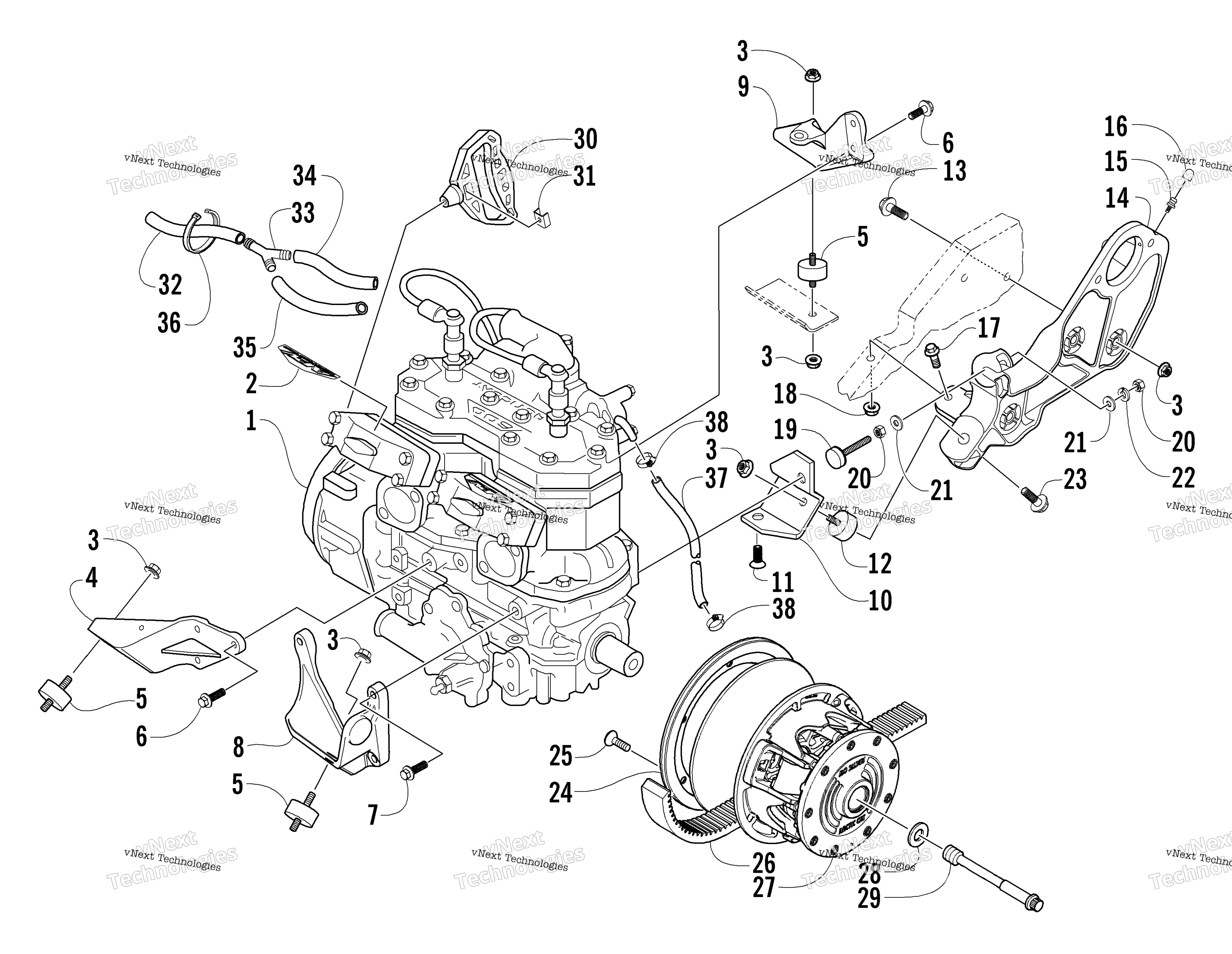 Двигатель And Related Parts