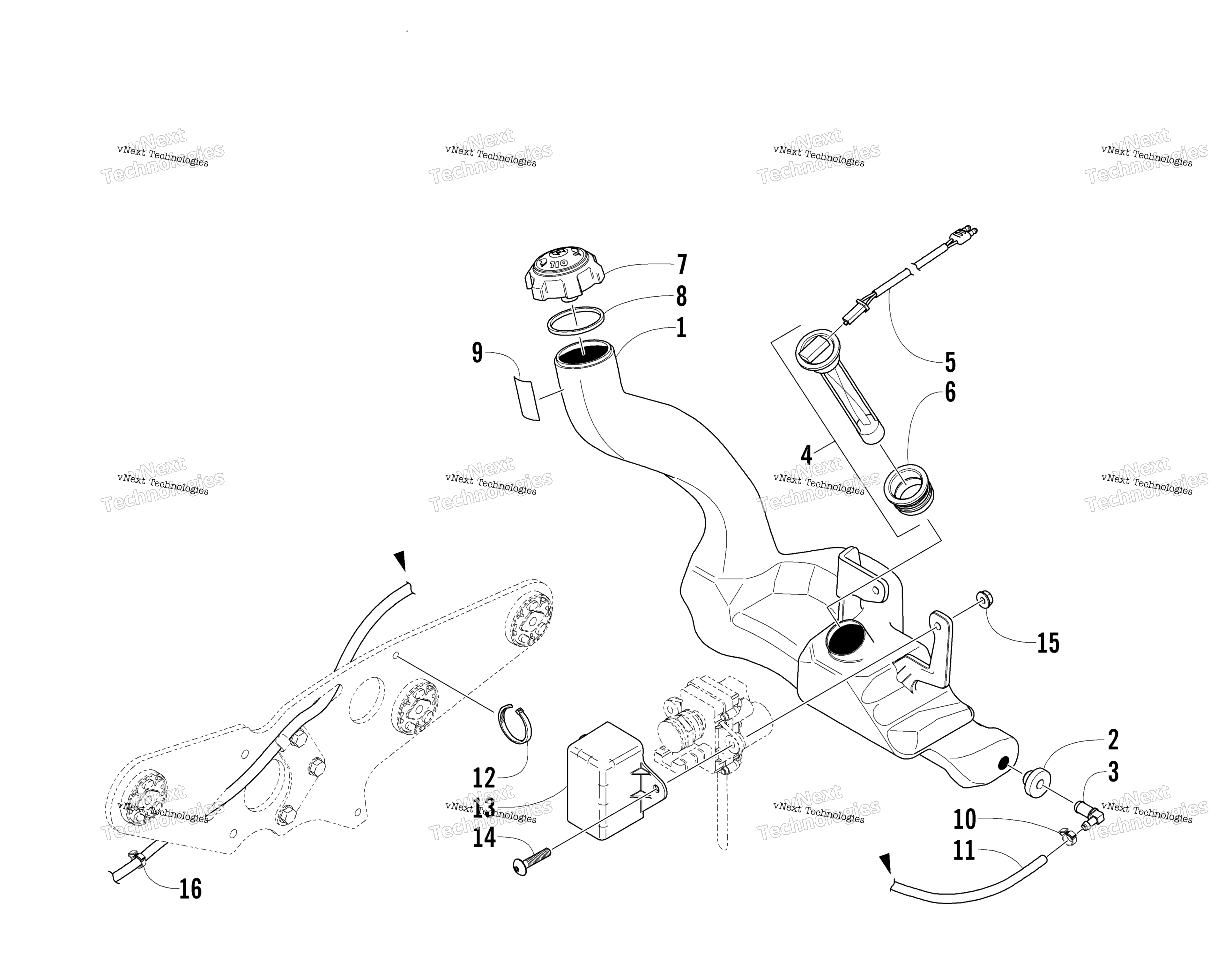 масляный Tank Assembly