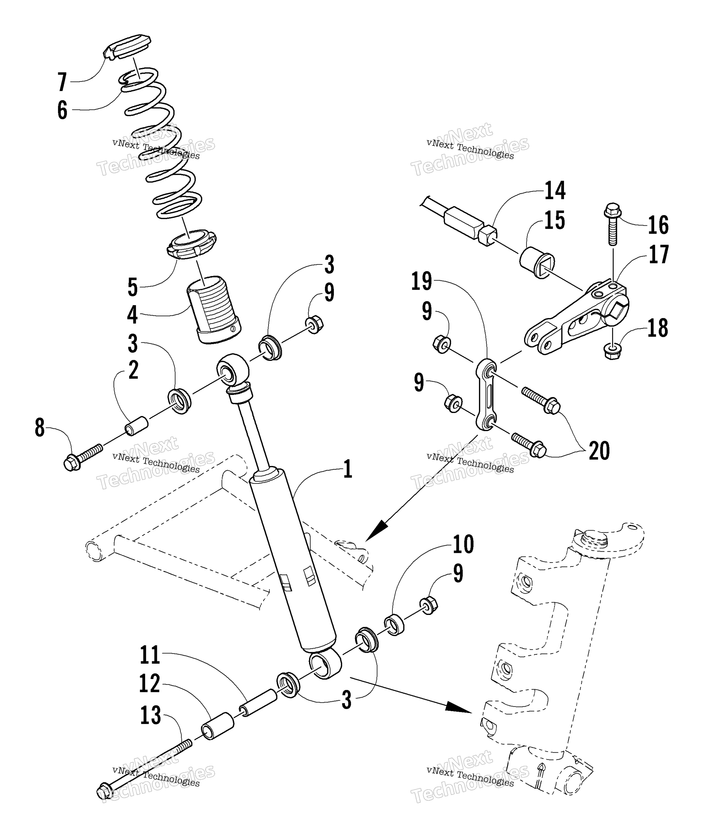 Амортизатор Absorber And Sway Bar Assembly