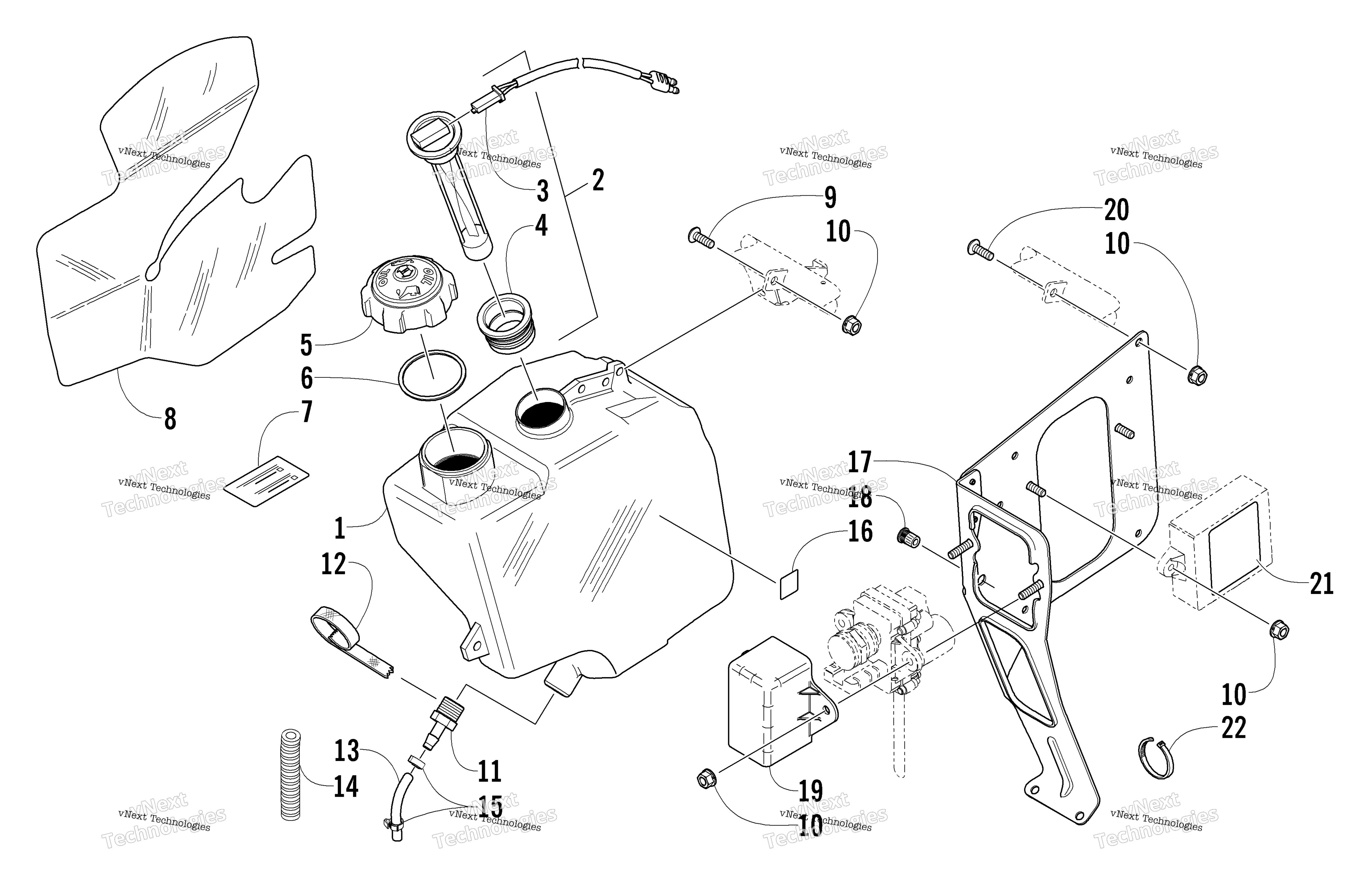 масляный Tank Assembly