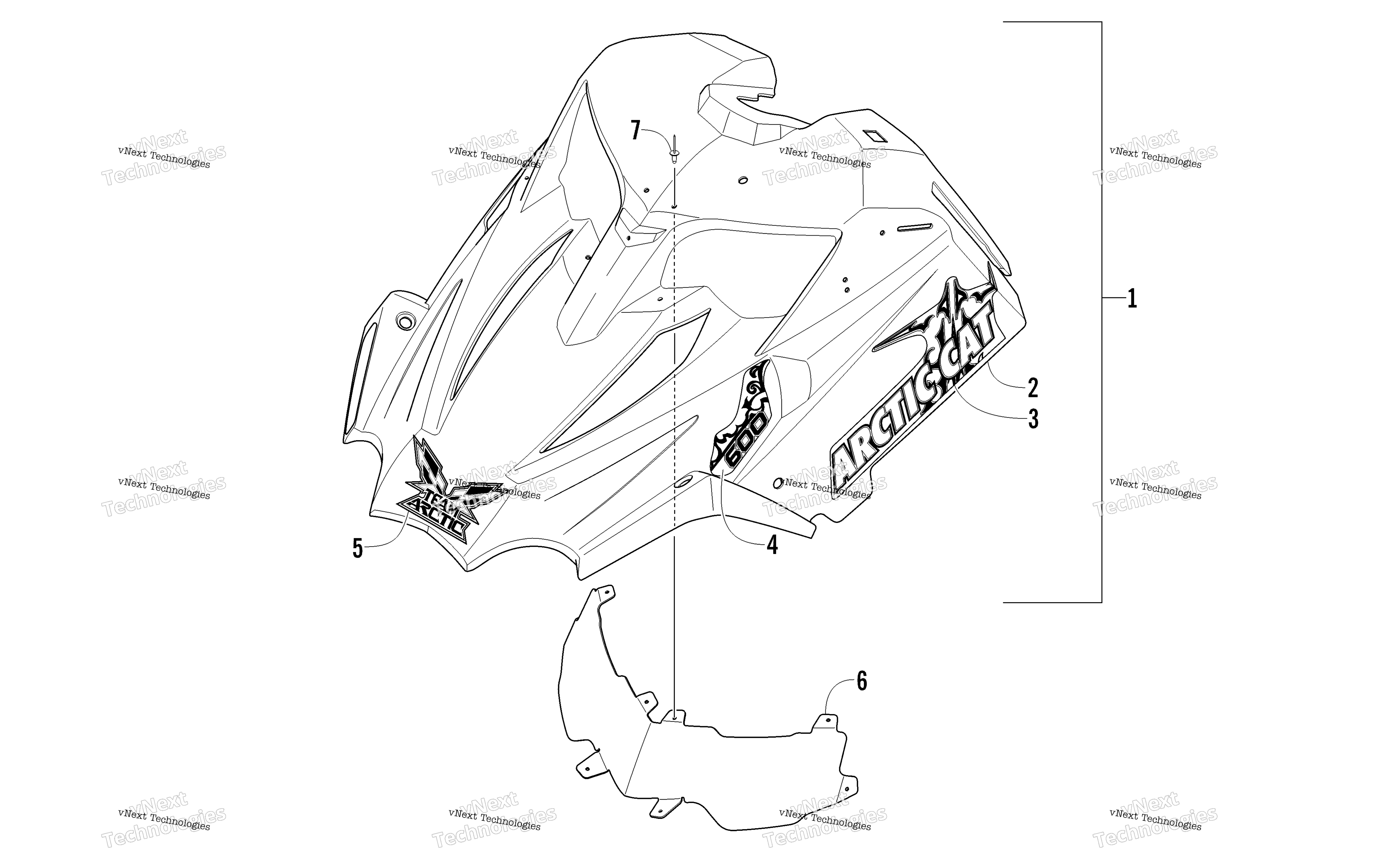 Hood узел (Modified Race Sled)