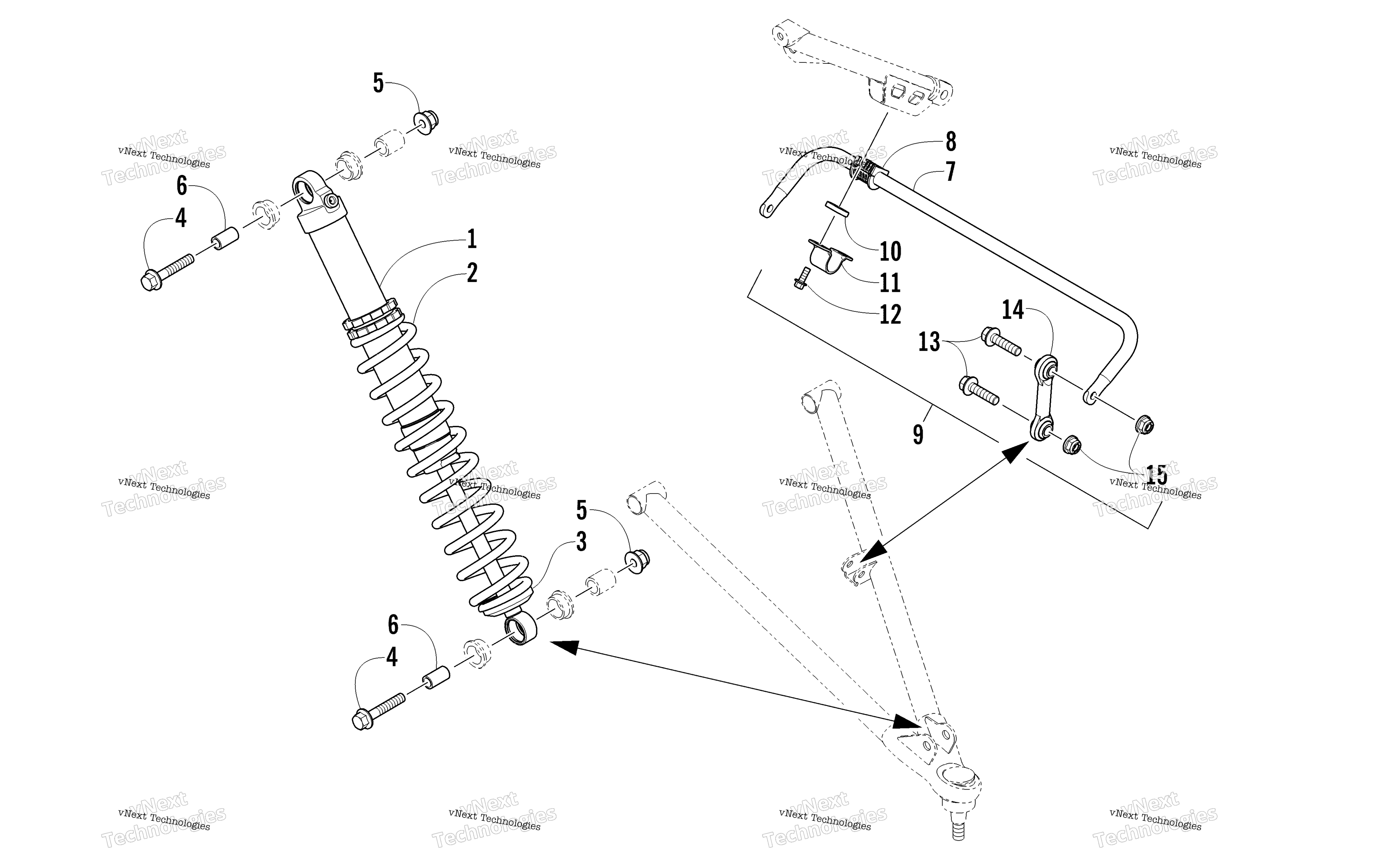 Амортизатор Absorber And Sway Bar Assembly