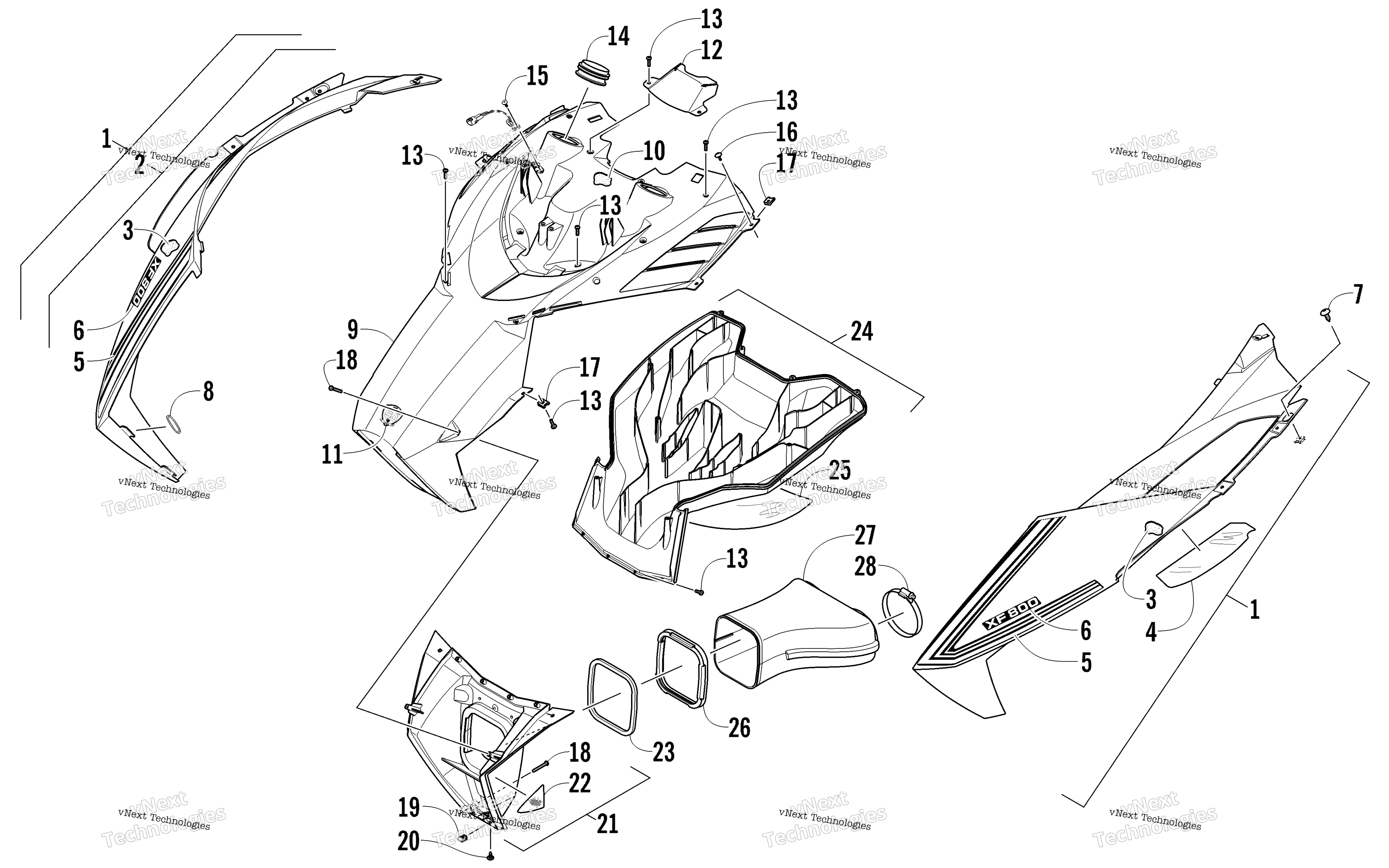 Капот And Air Intake Assembly