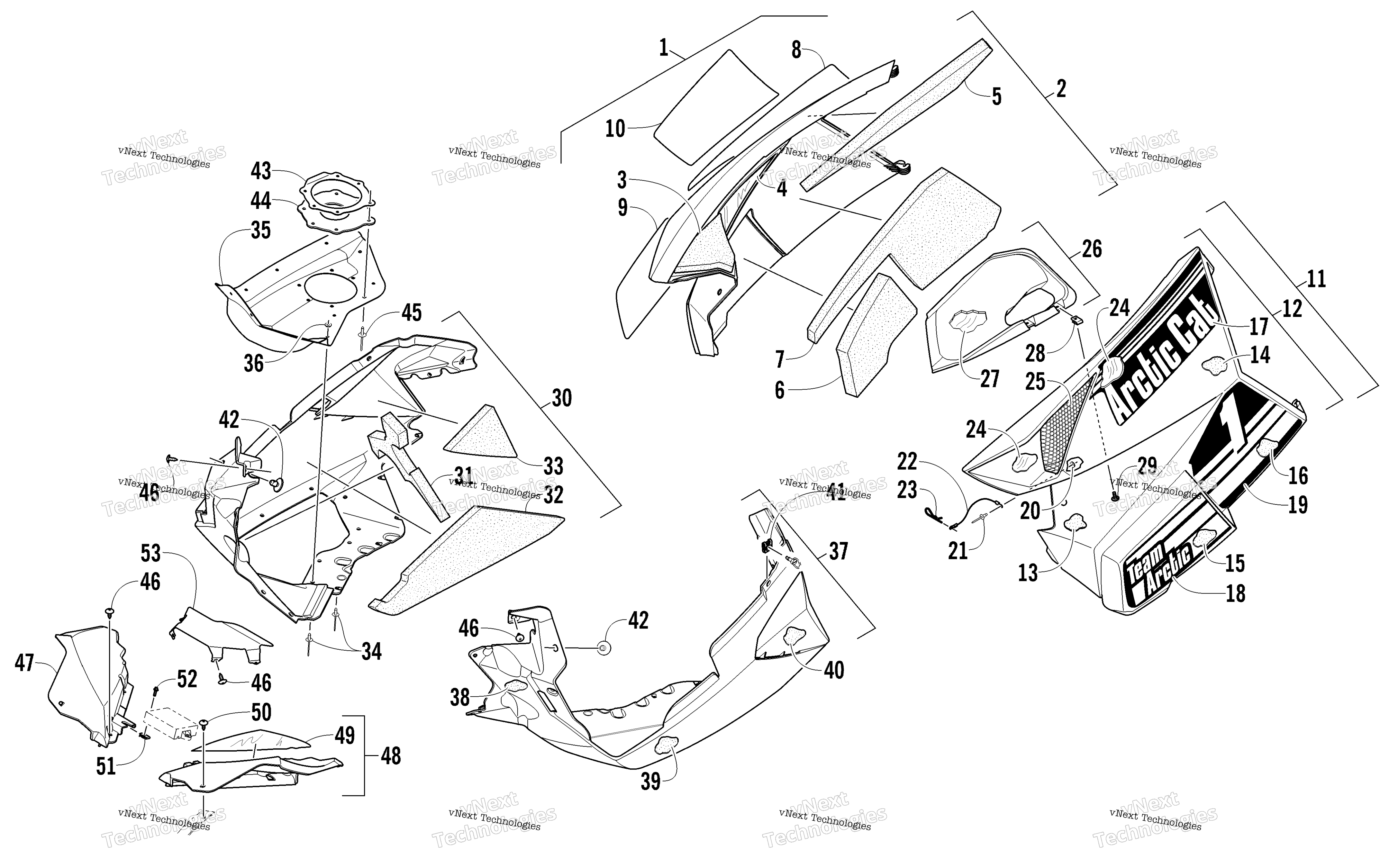 Skid Plate и Side панель узел