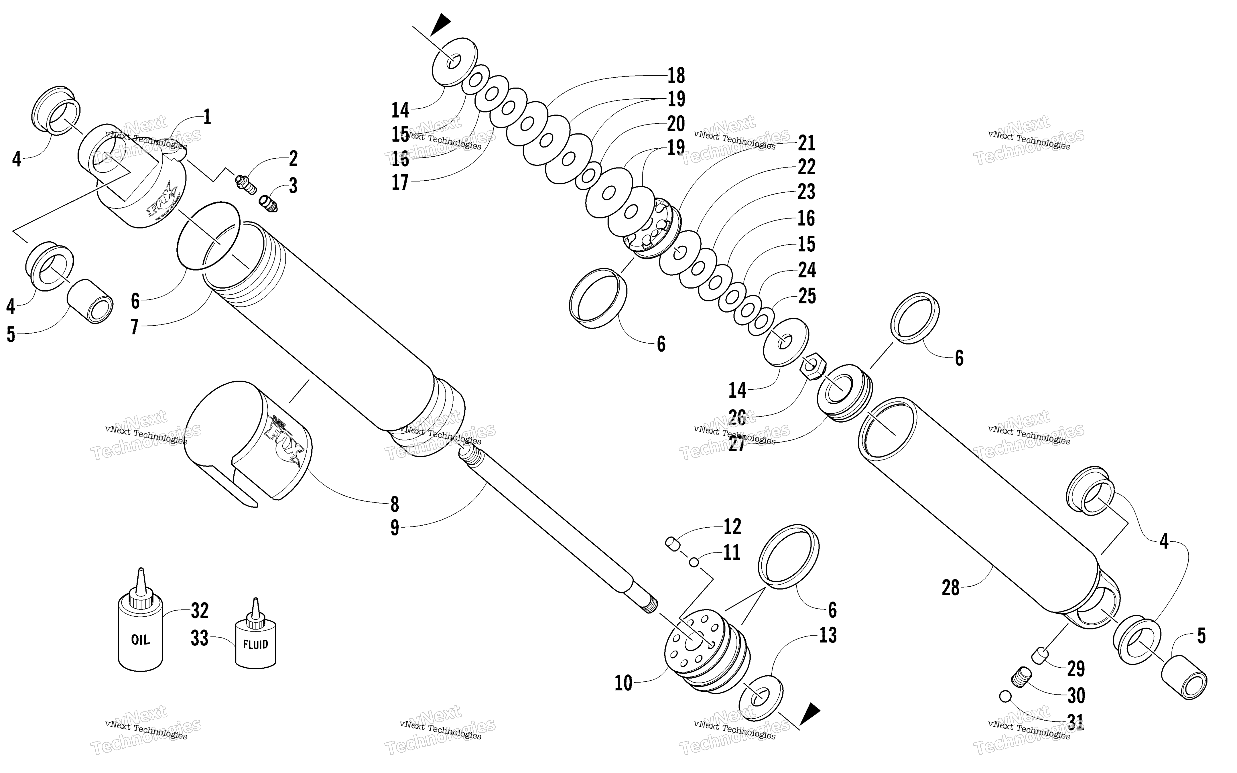 Задняя часть Suspension Rear Arm Shock Absorber