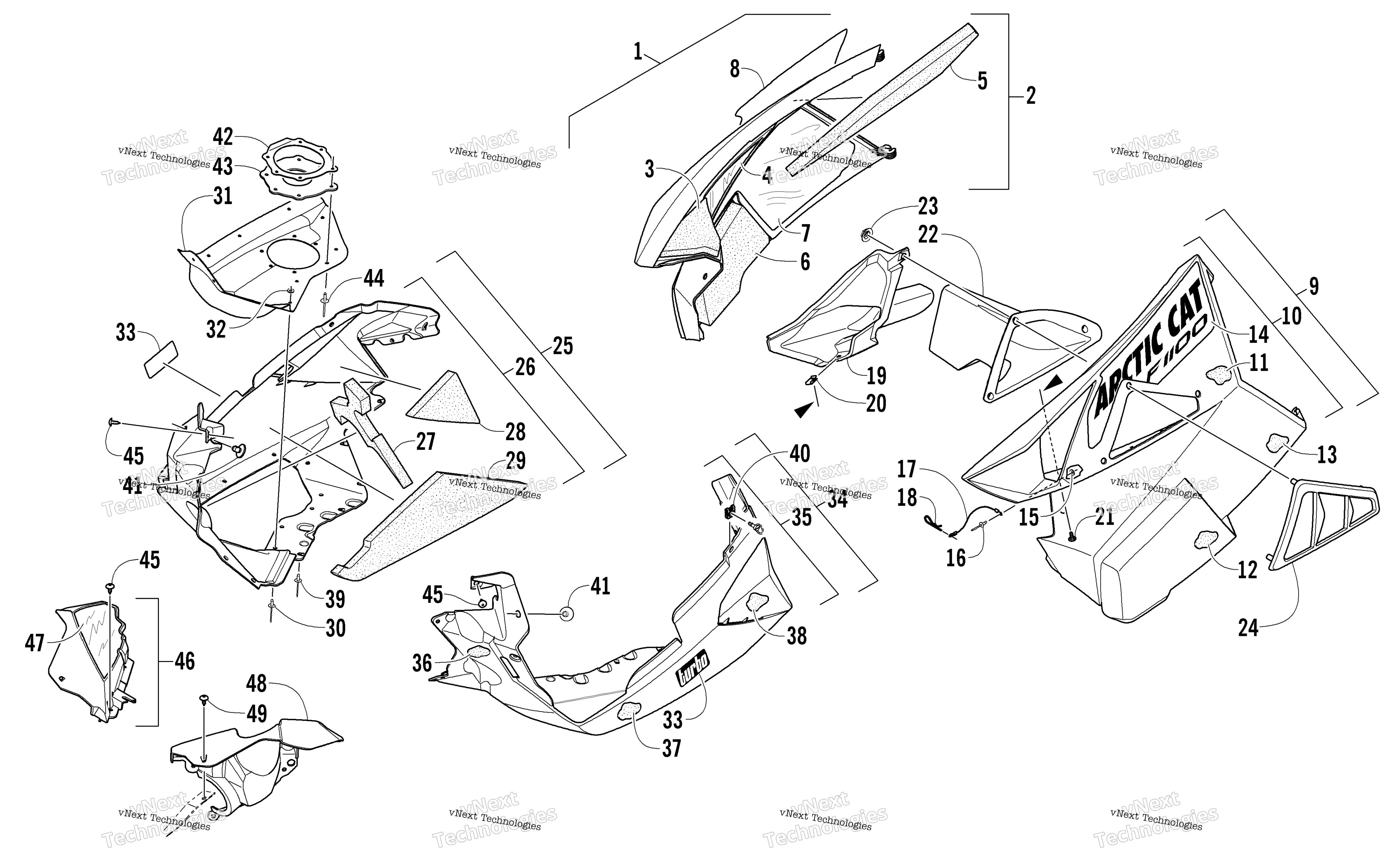 Skid Plate и Side панель узел