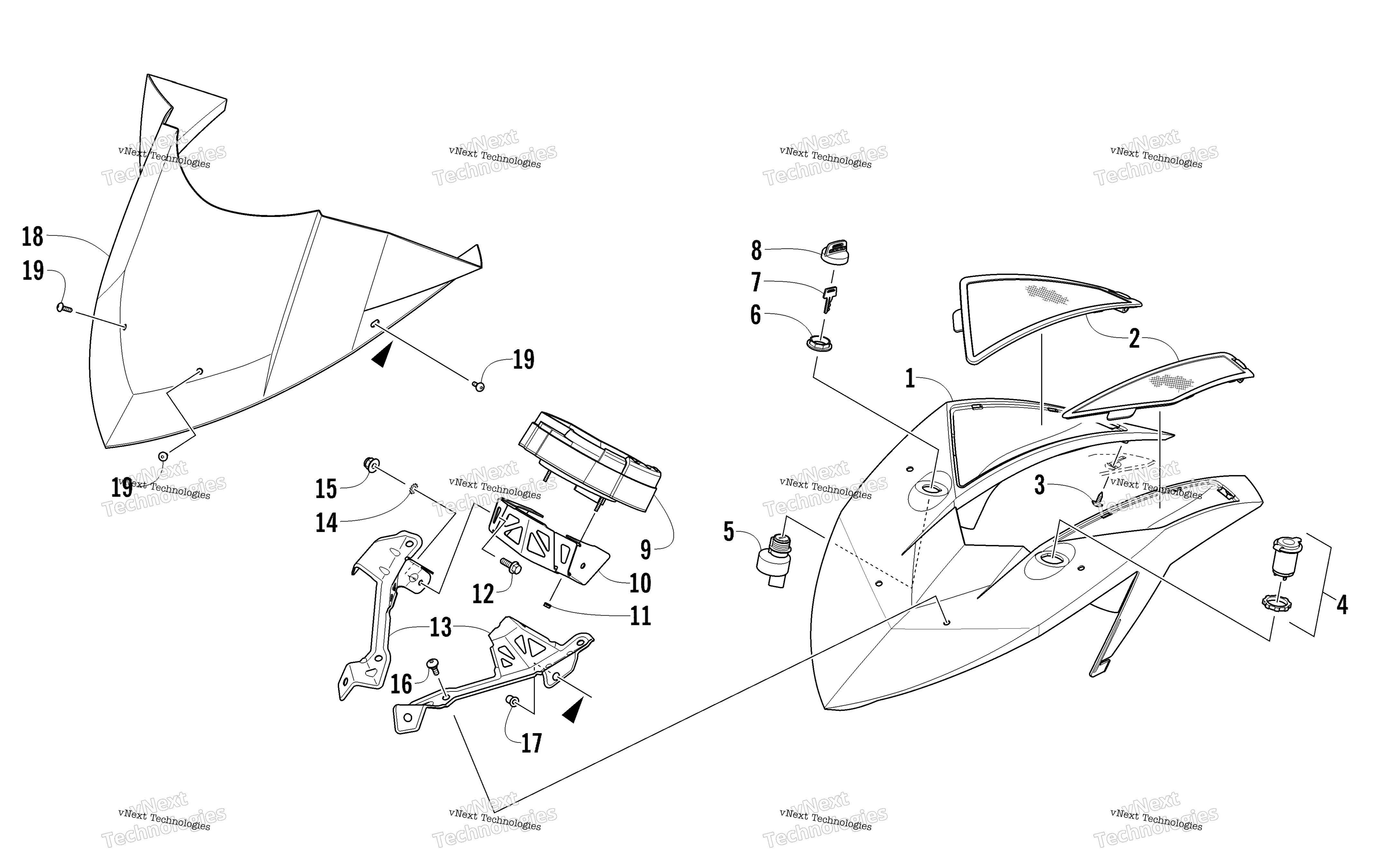 Ветровое стекло And Instruments Assemblies
