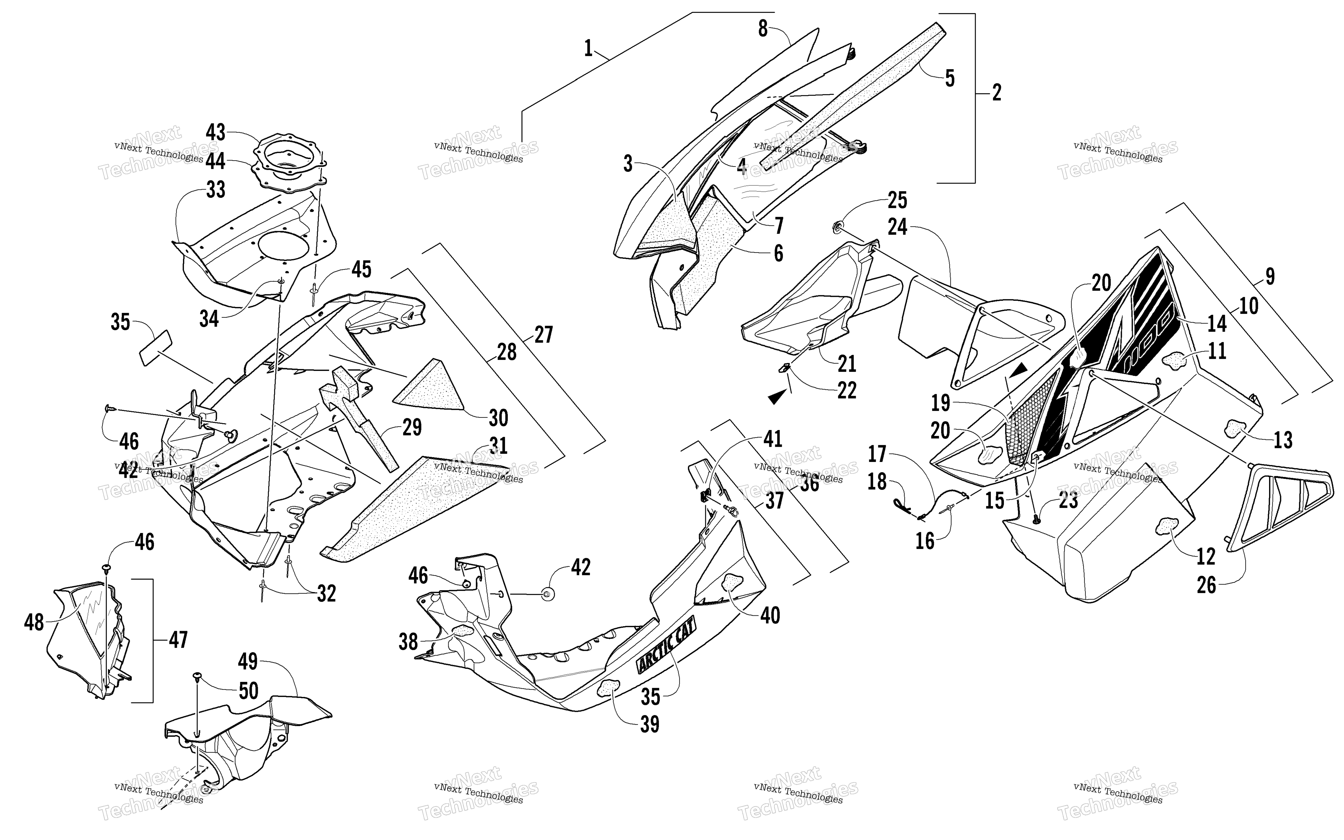 Skid Plate и Side панель узел