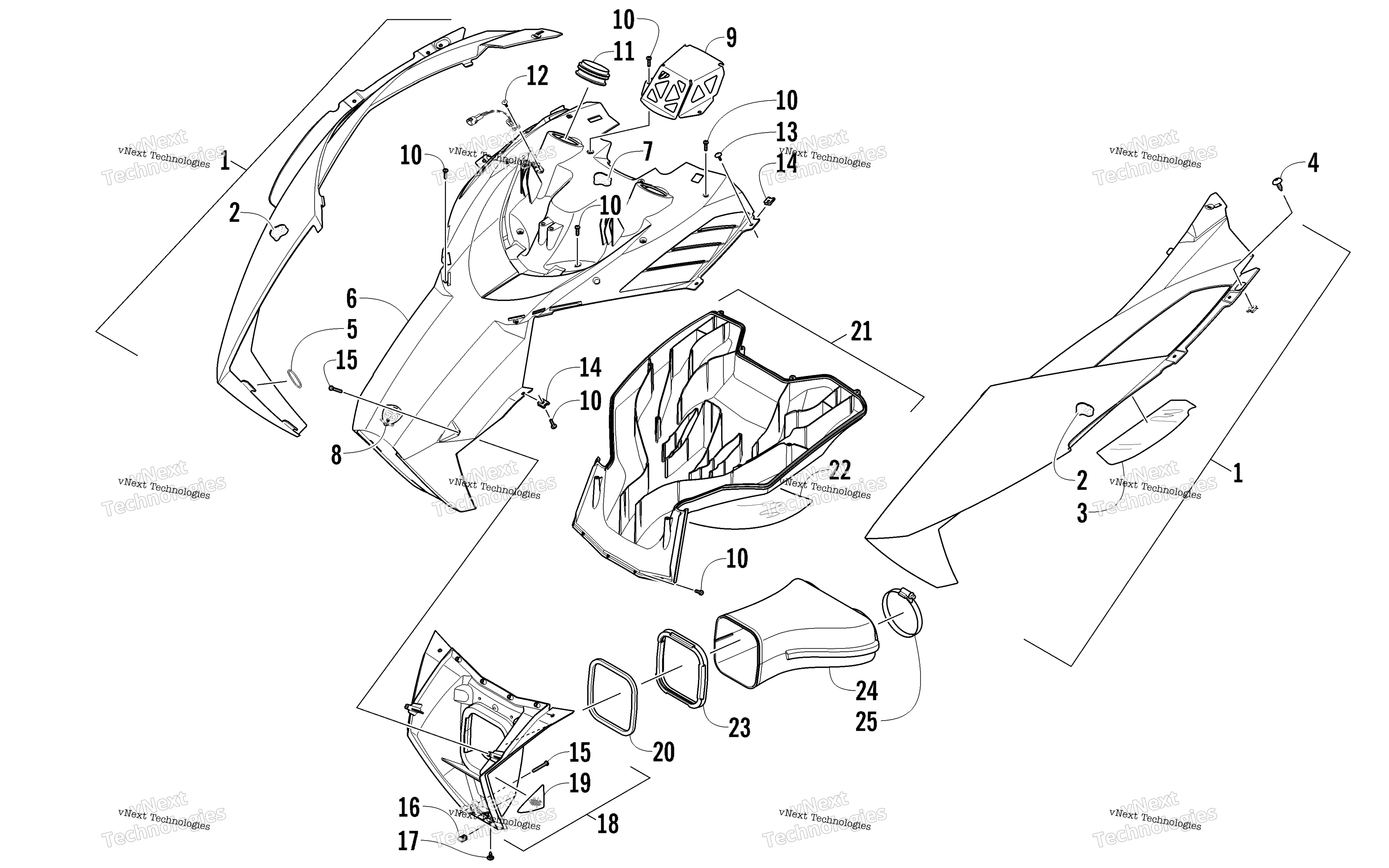 Капот And Air Intake Assembly