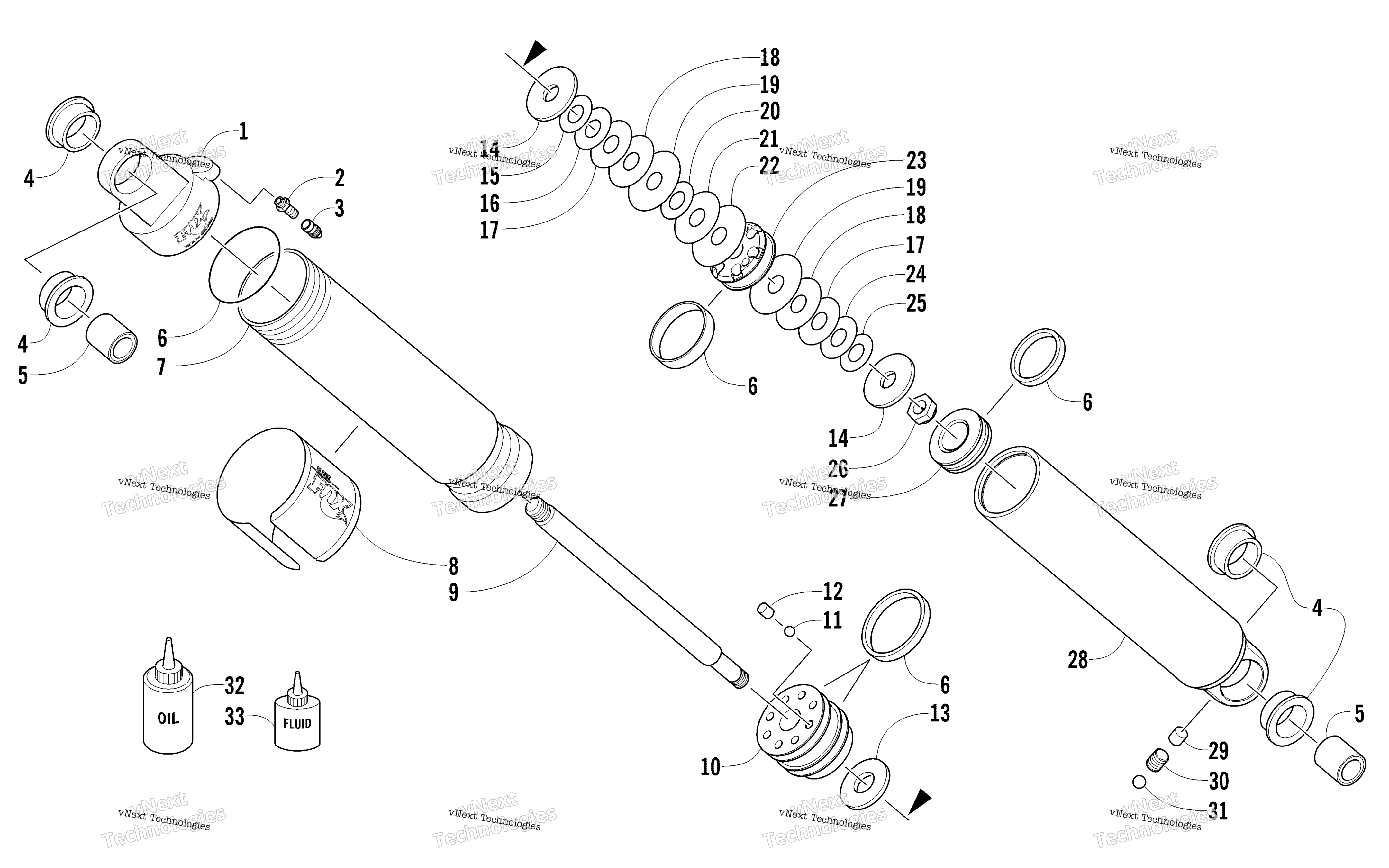 Задняя часть Suspension Rear Arm Shock Absorber