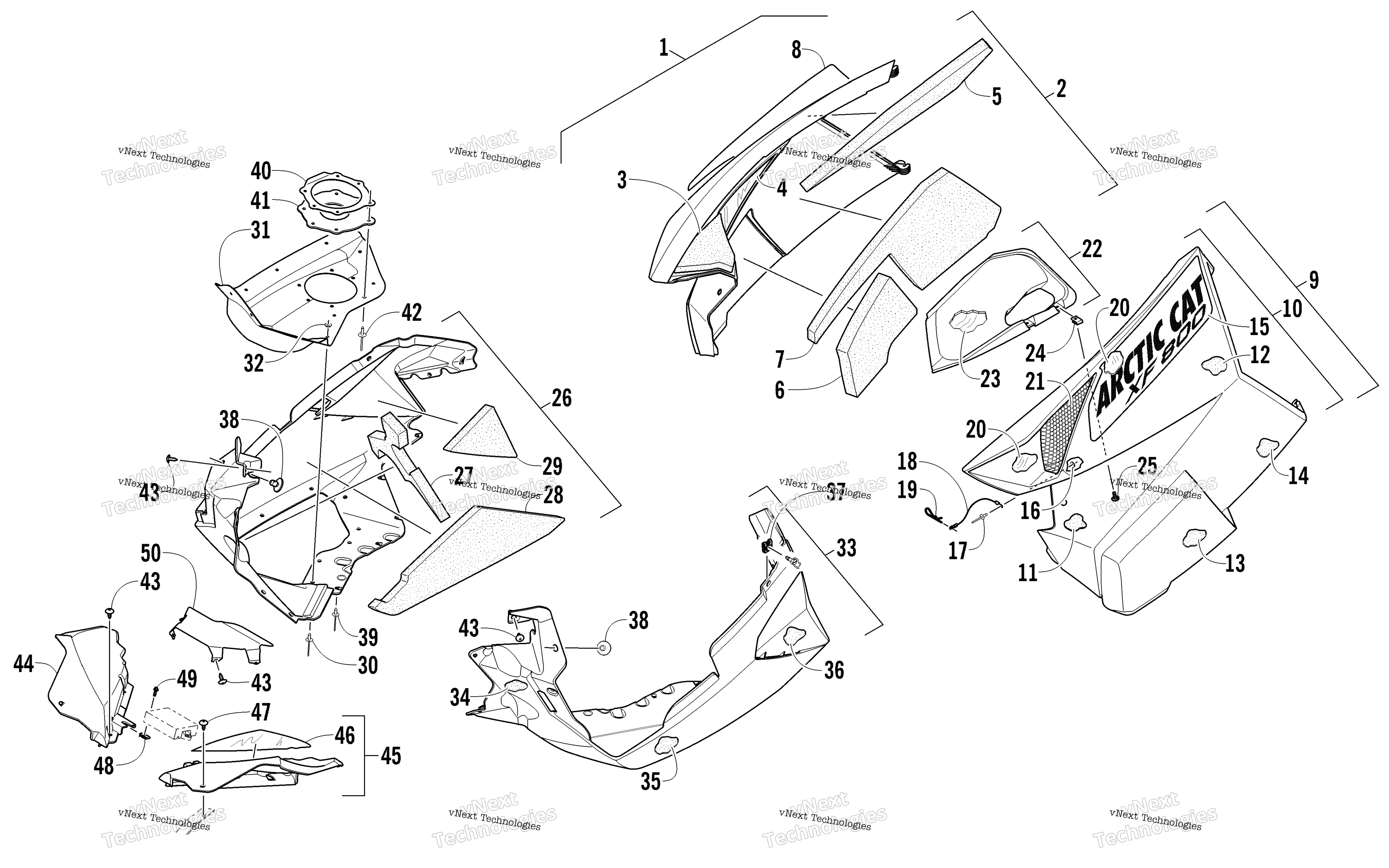 Skid Plate и Side панель узел