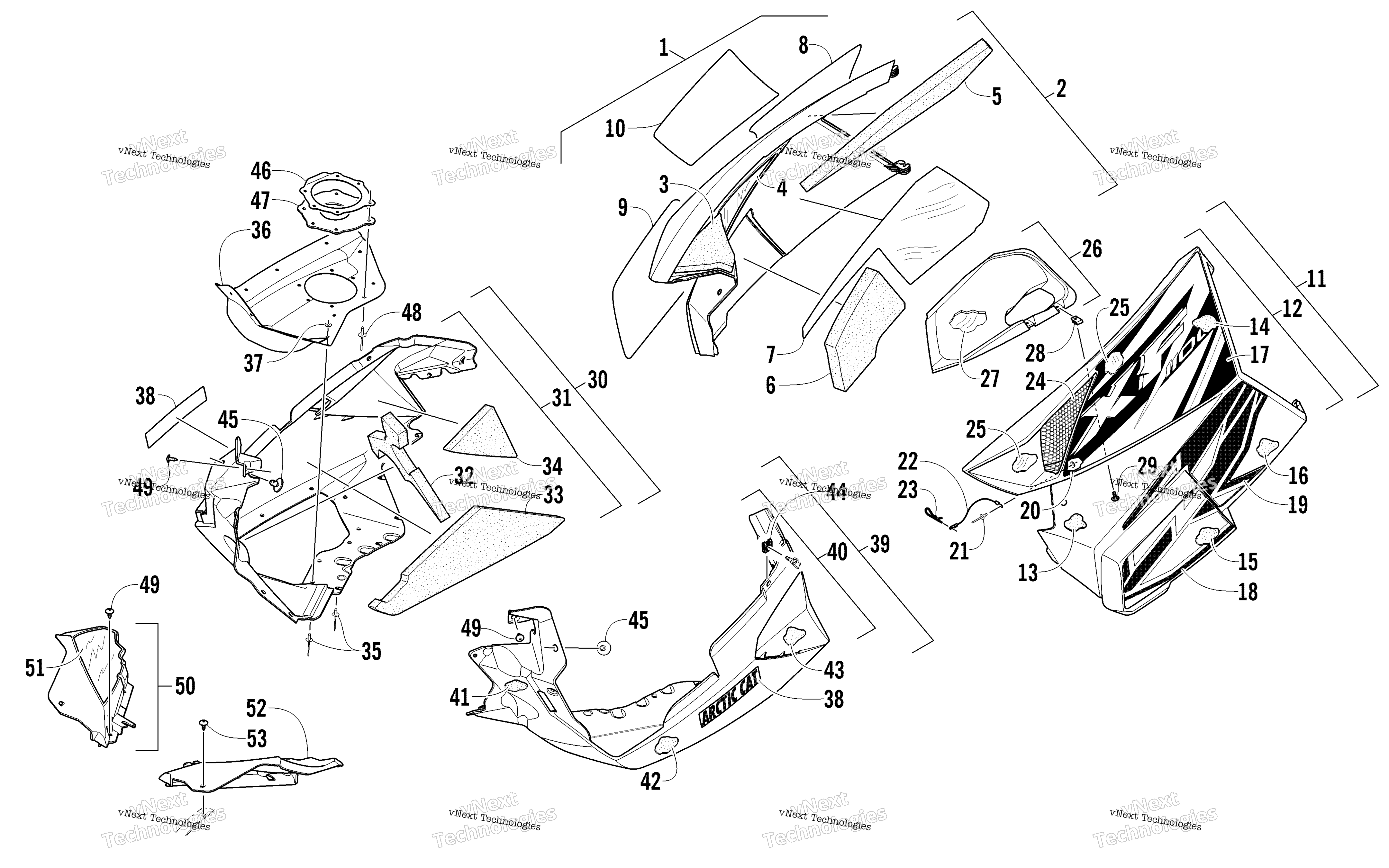 Skid Plate и Side панель узел