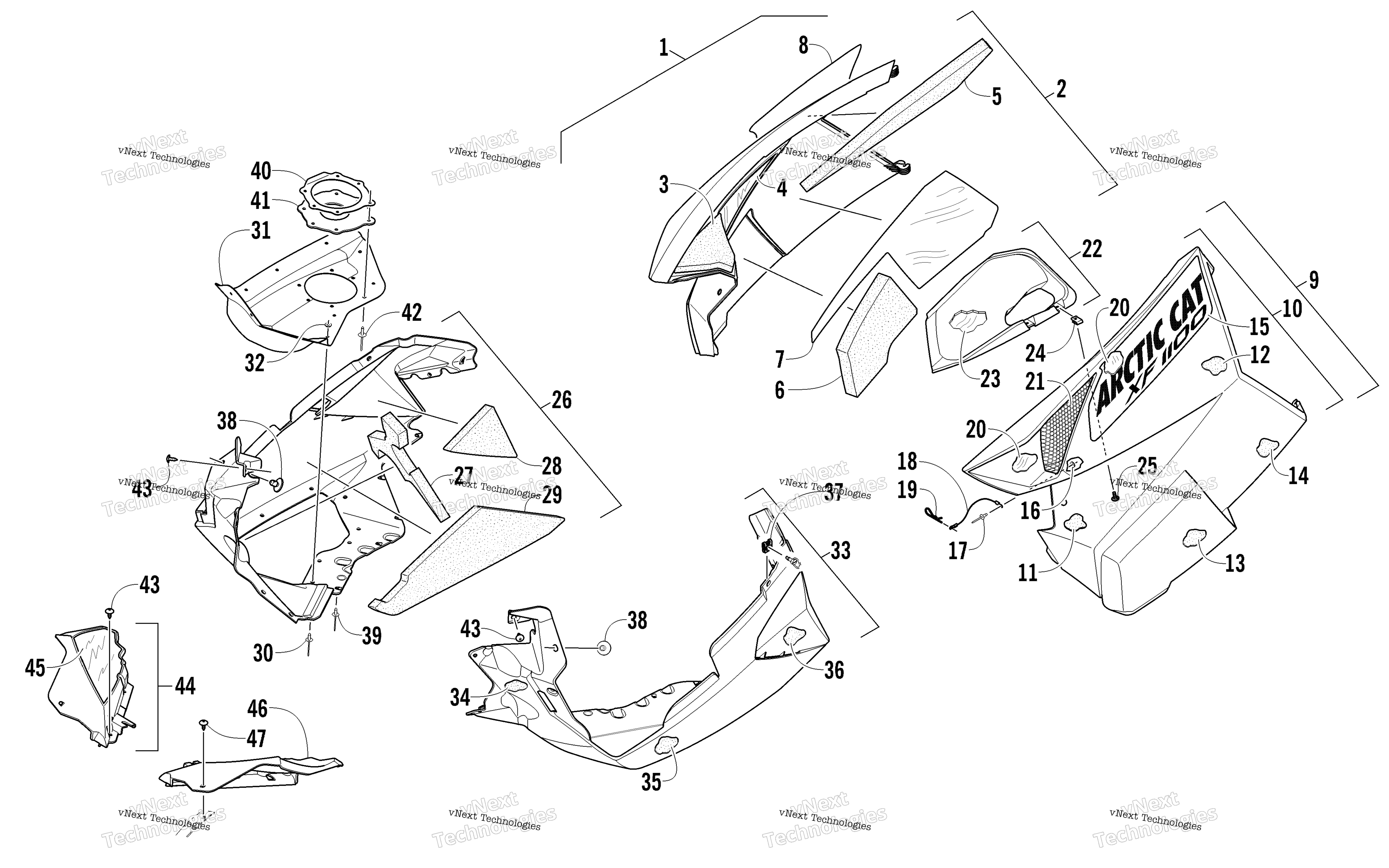 Skid Plate и Side панель узел