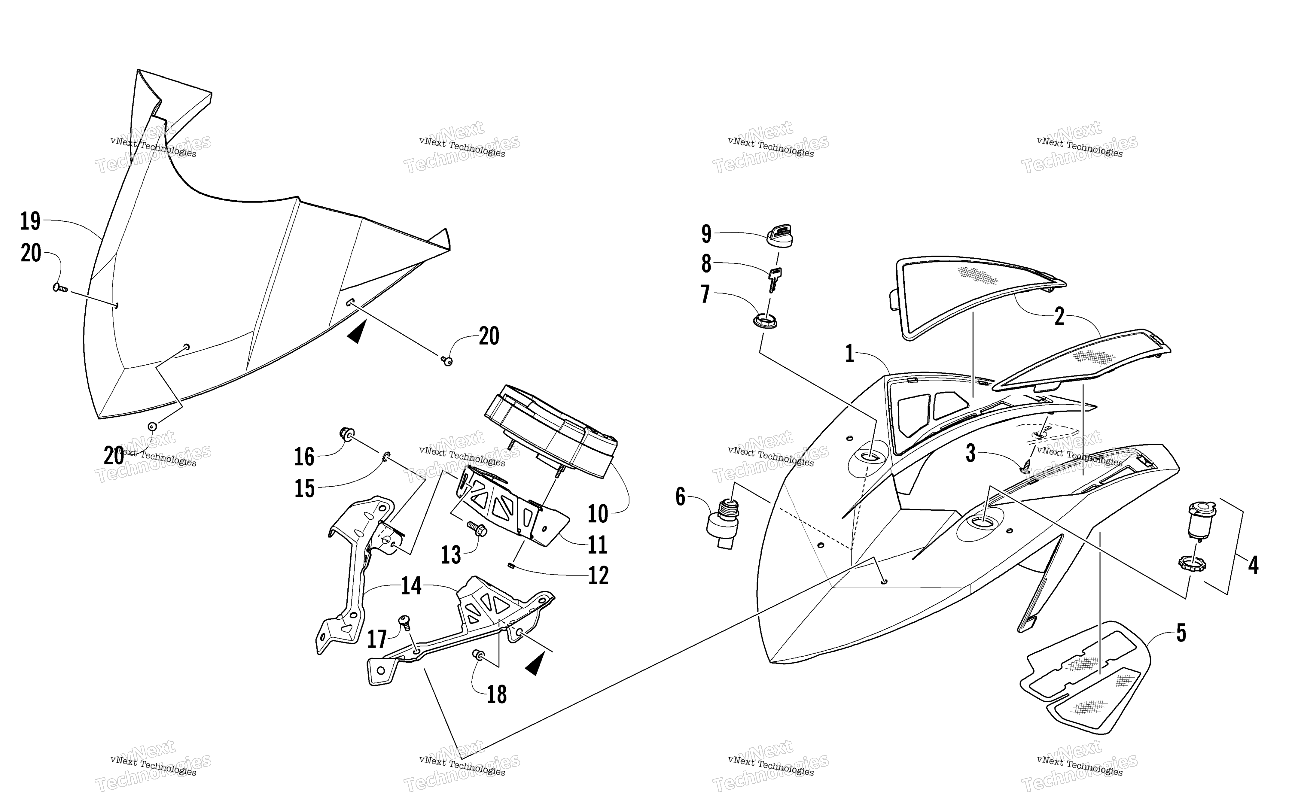 Ветровое стекло And Instruments Assemblies