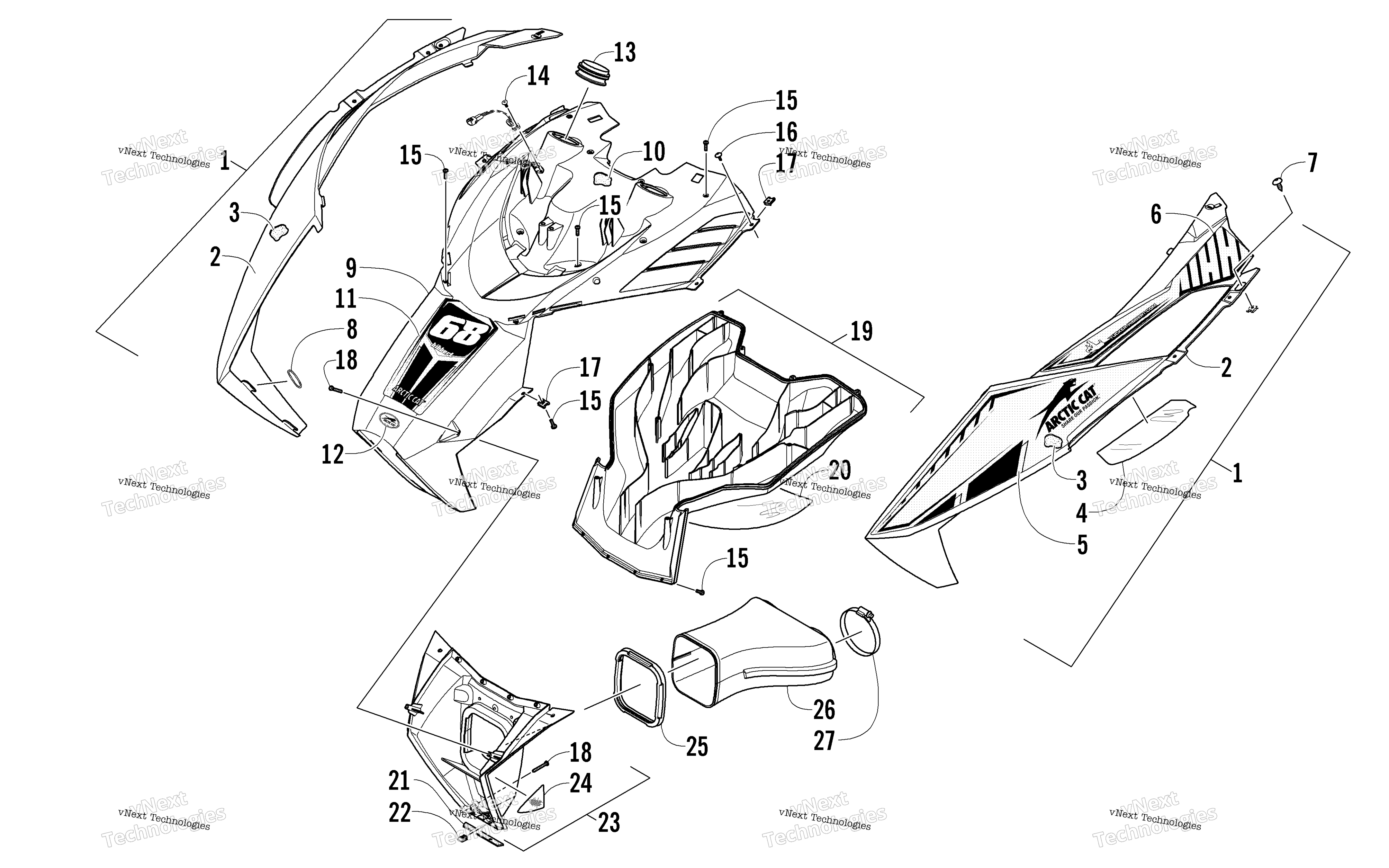 Капот And Air Intake Assembly