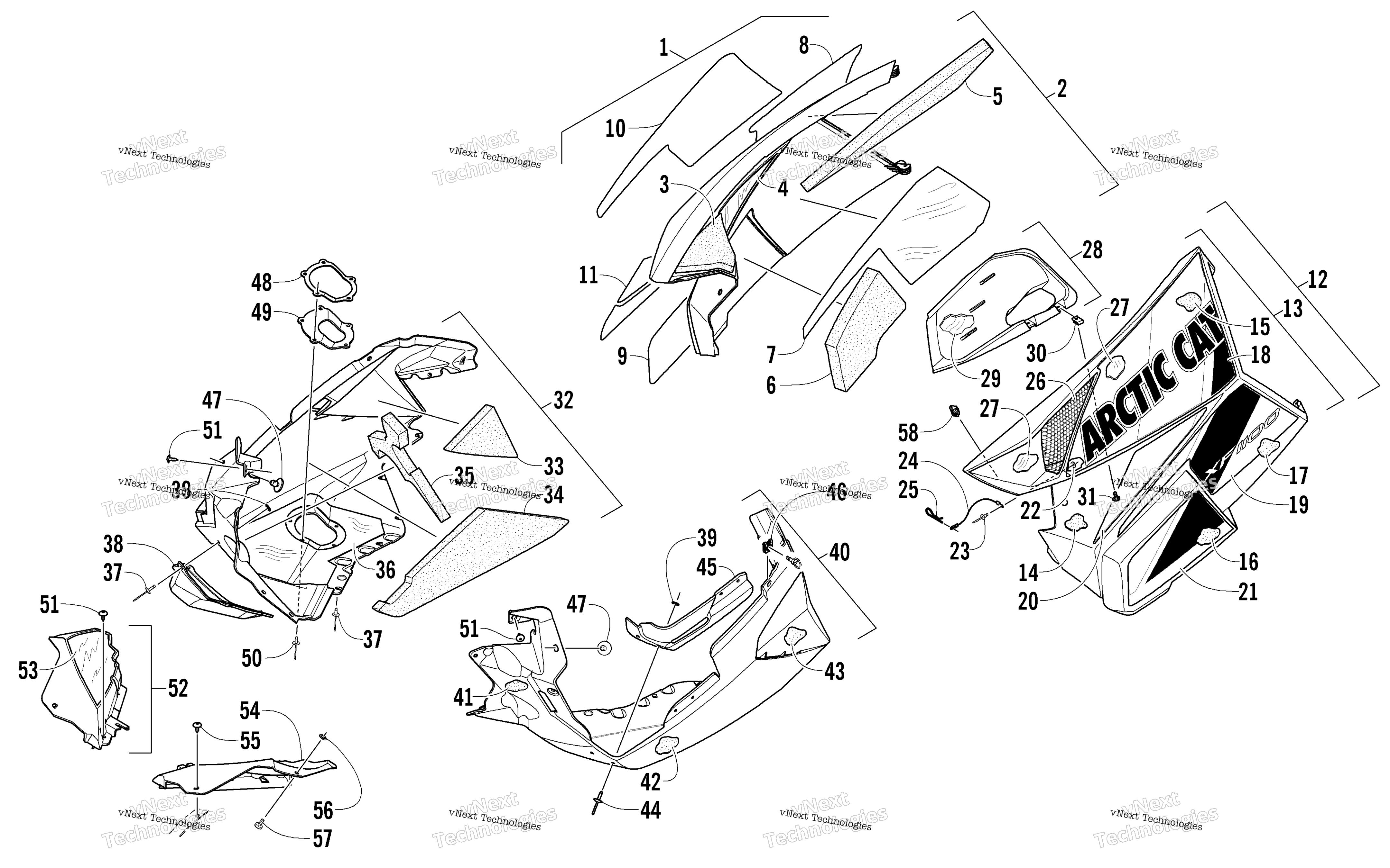 Skid Plate и Side панель узел