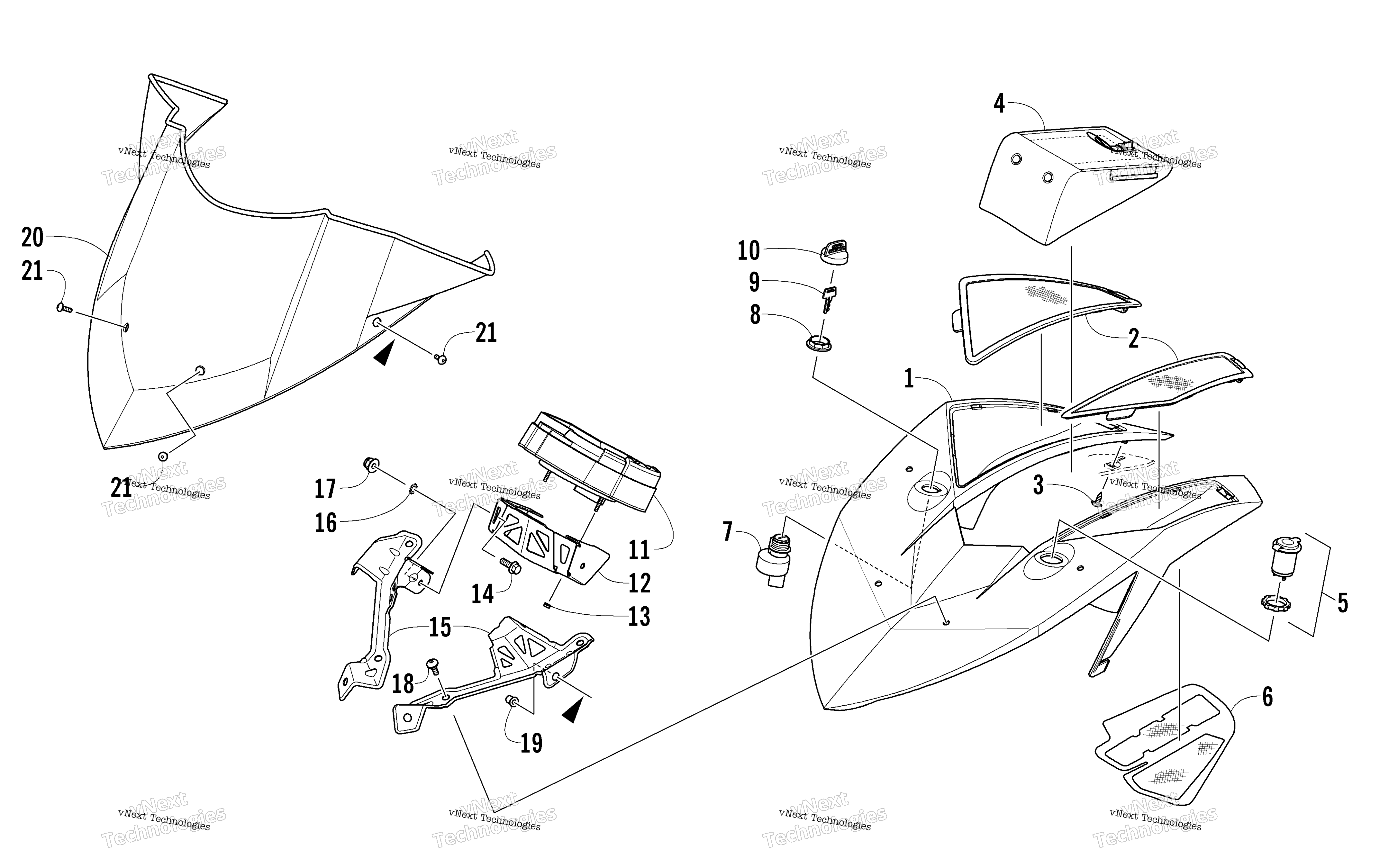 Ветровое стекло And Instruments Assemblies