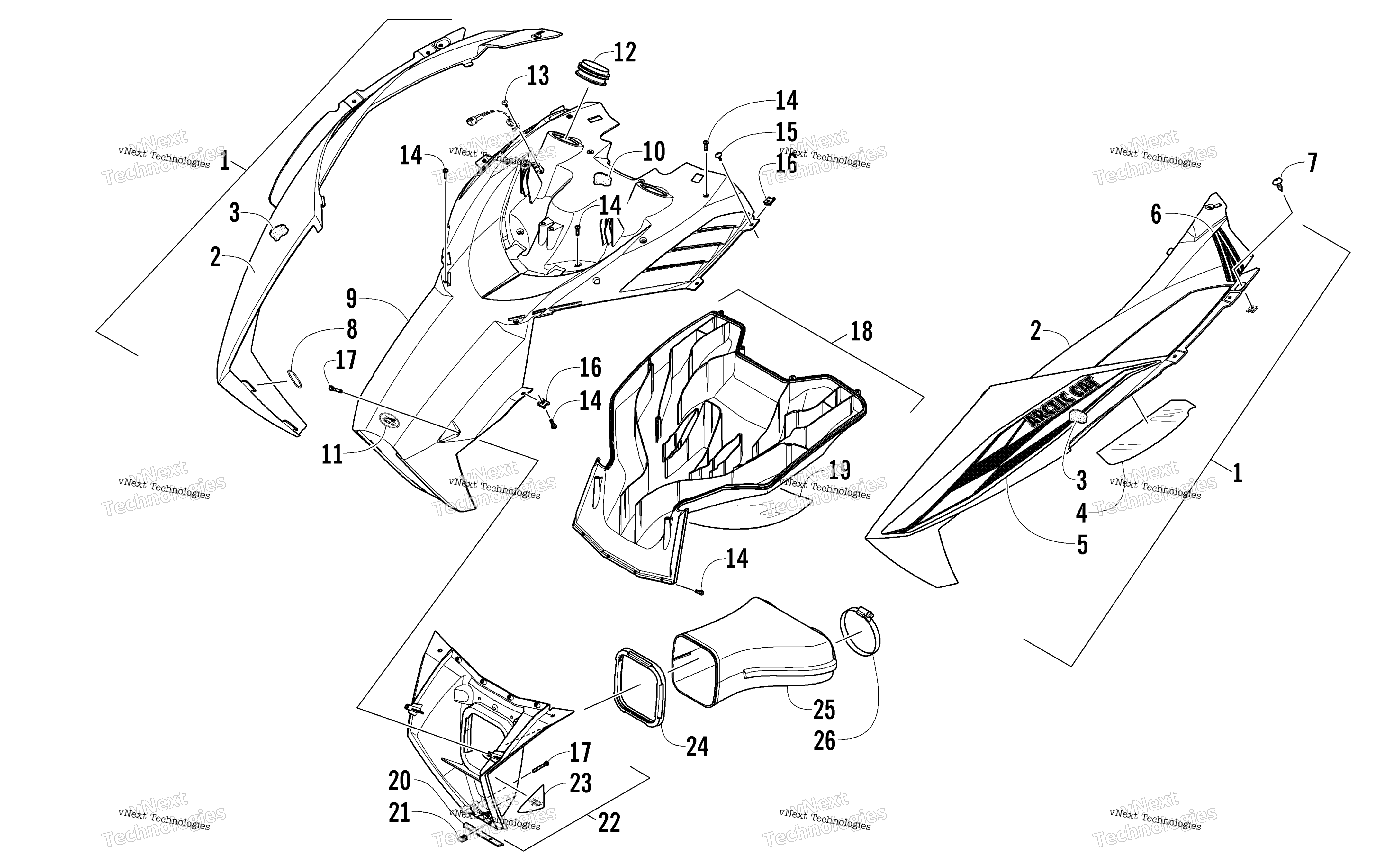 Капот And Air Intake Assembly