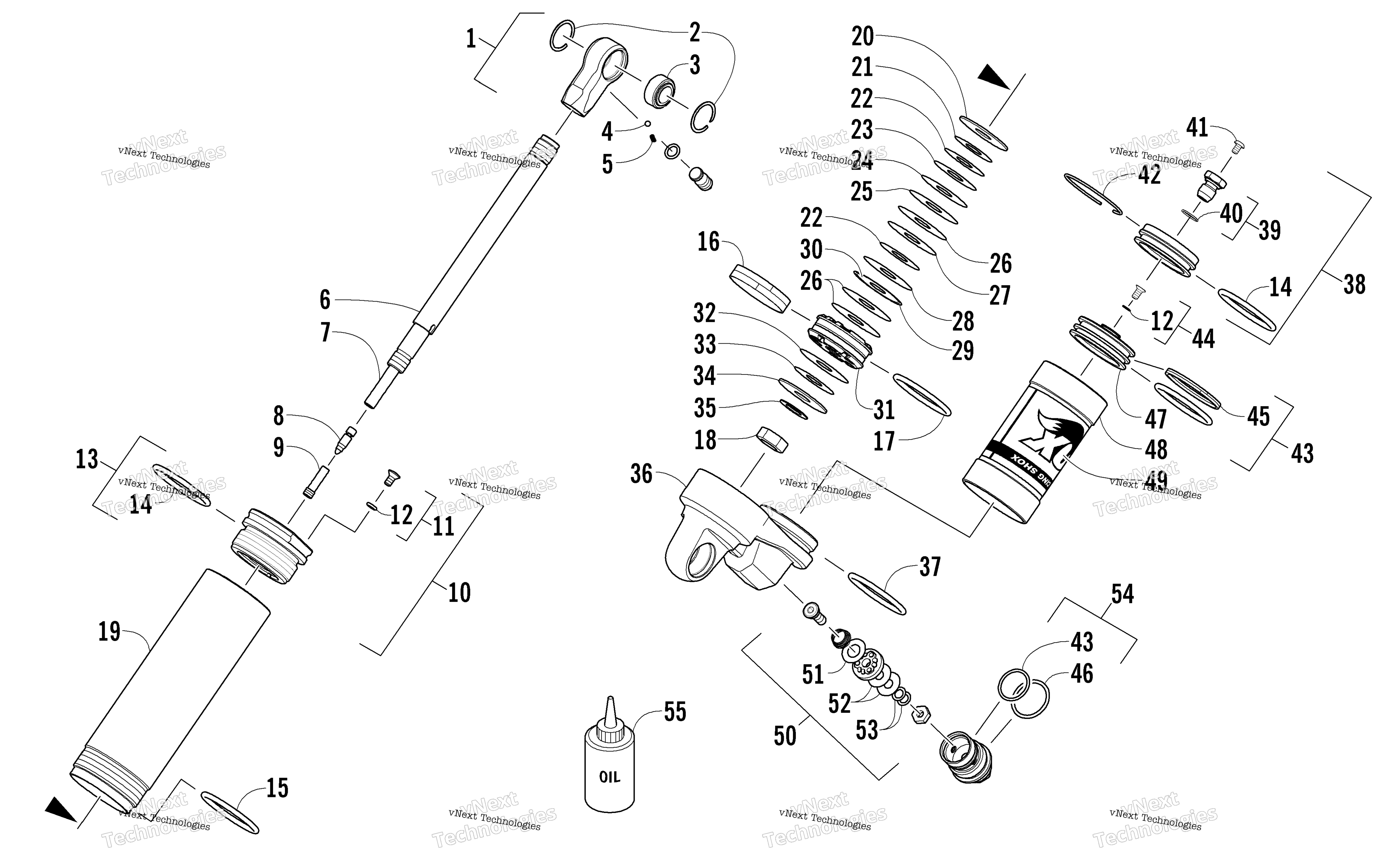 Задняя часть Suspension Rear Arm Shock Absorber