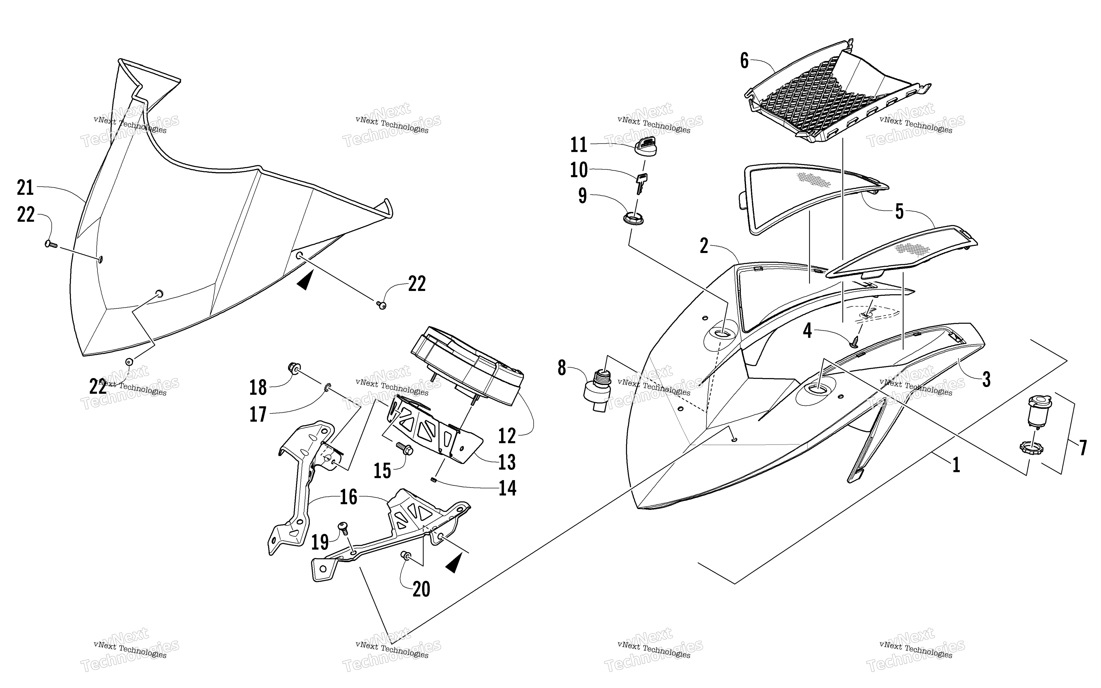 Ветровое стекло And Instruments Assemblies