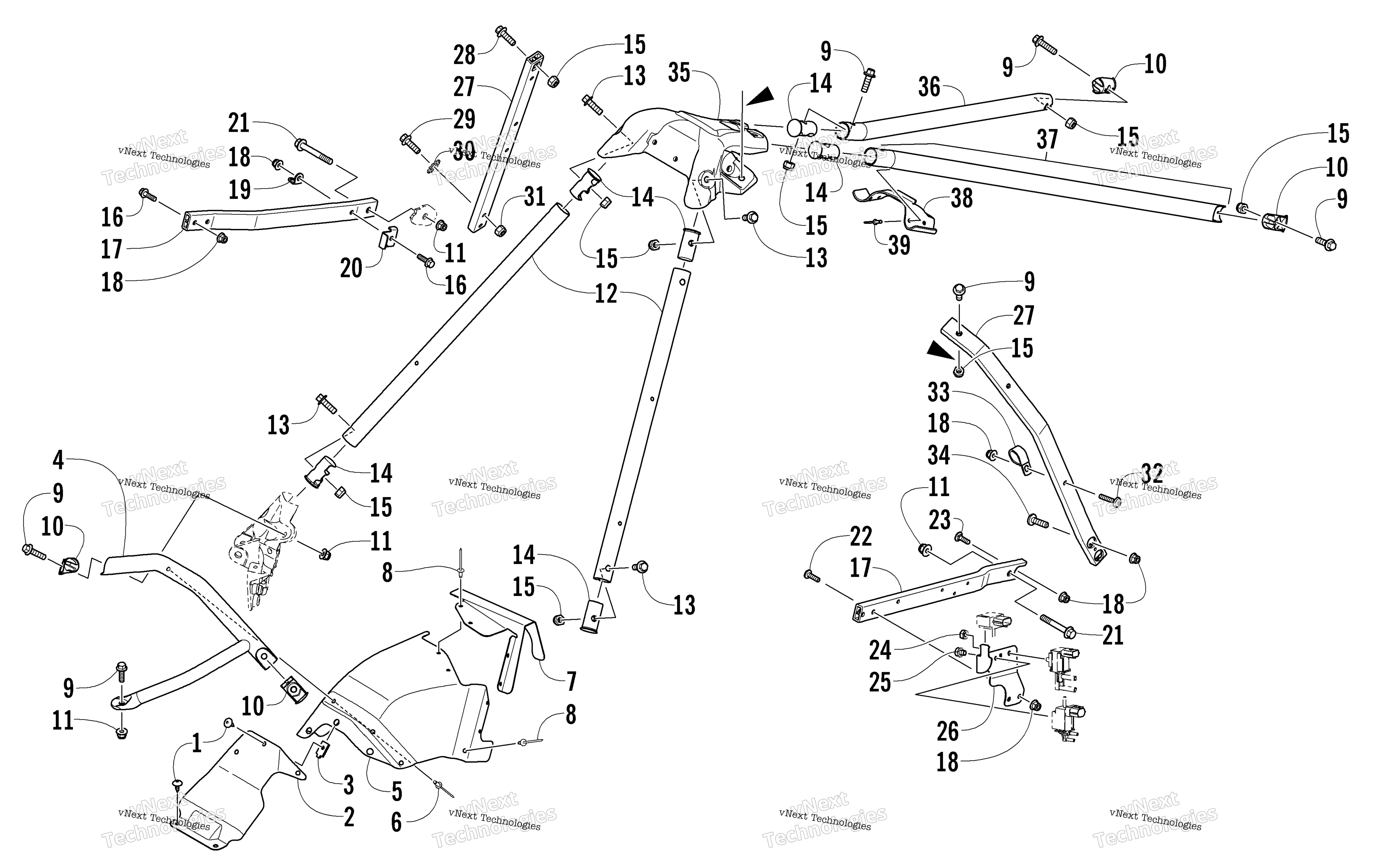 Рулевое управление Support Assembly