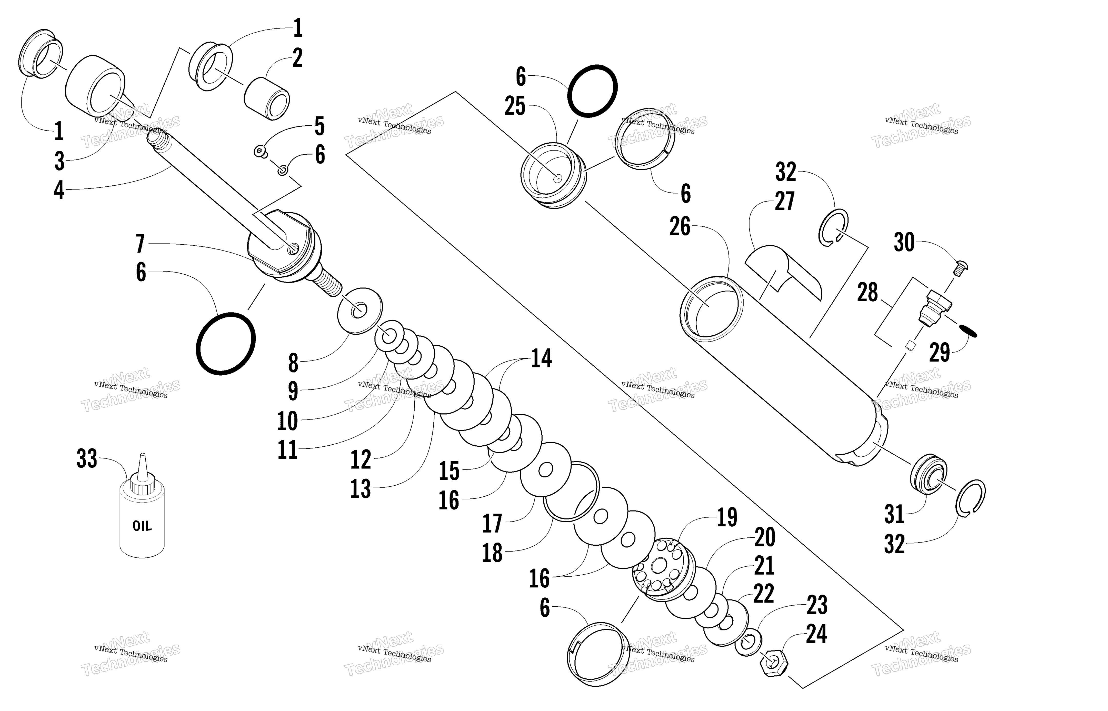 Задняя часть Suspension Rear Arm Shock Absorber