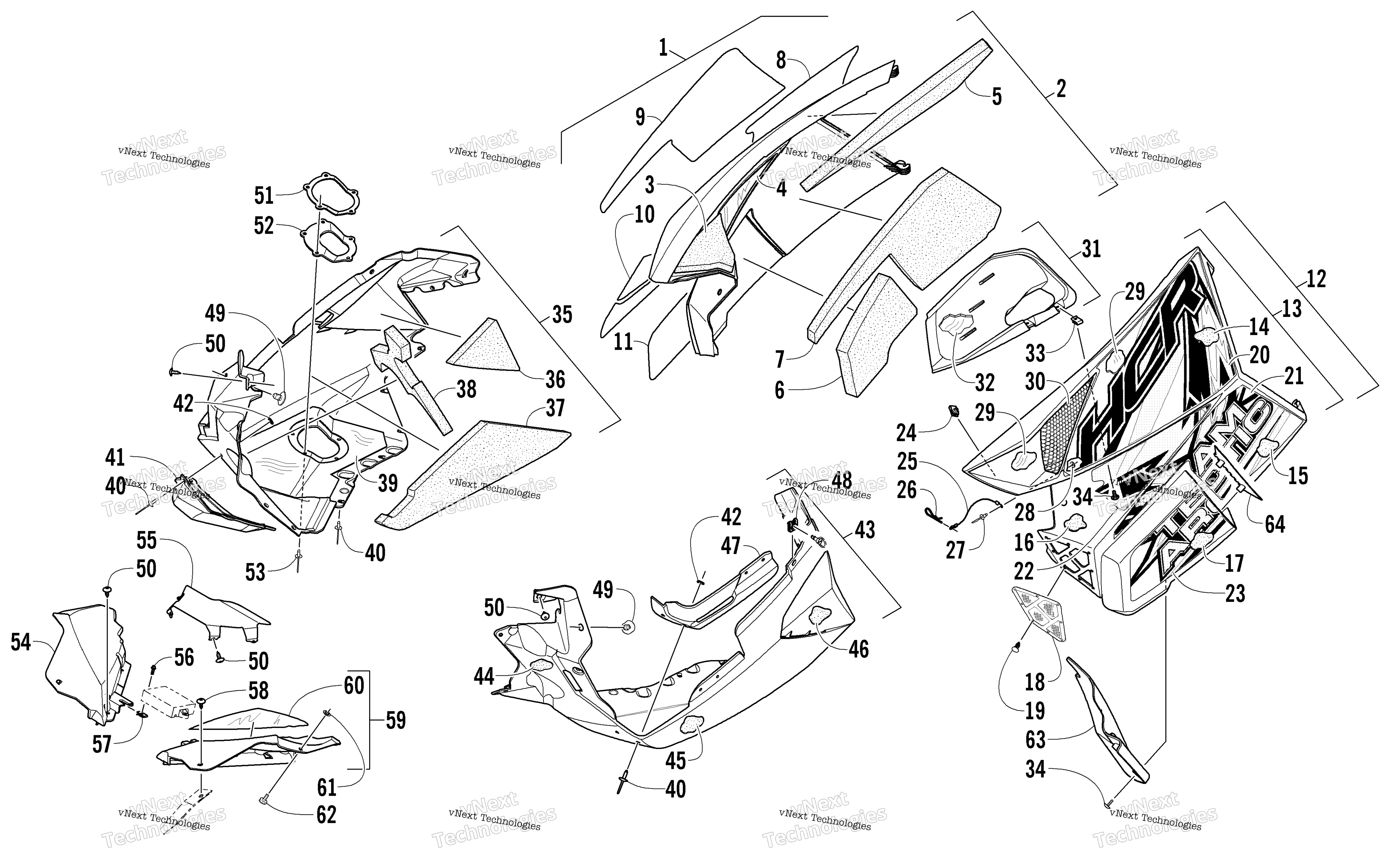 Skid Plate и Side панель узел