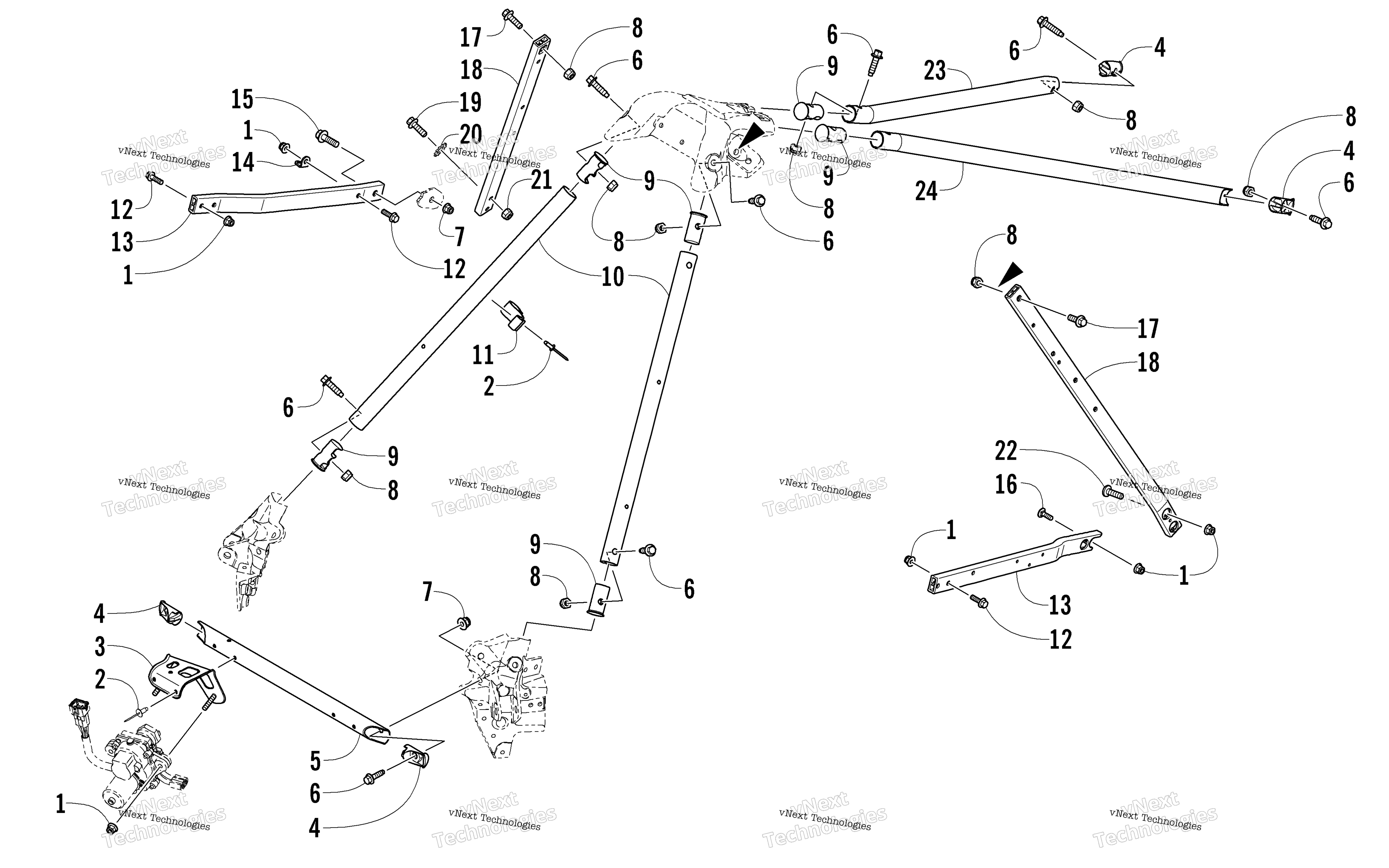 Рулевое управление Support Assembly